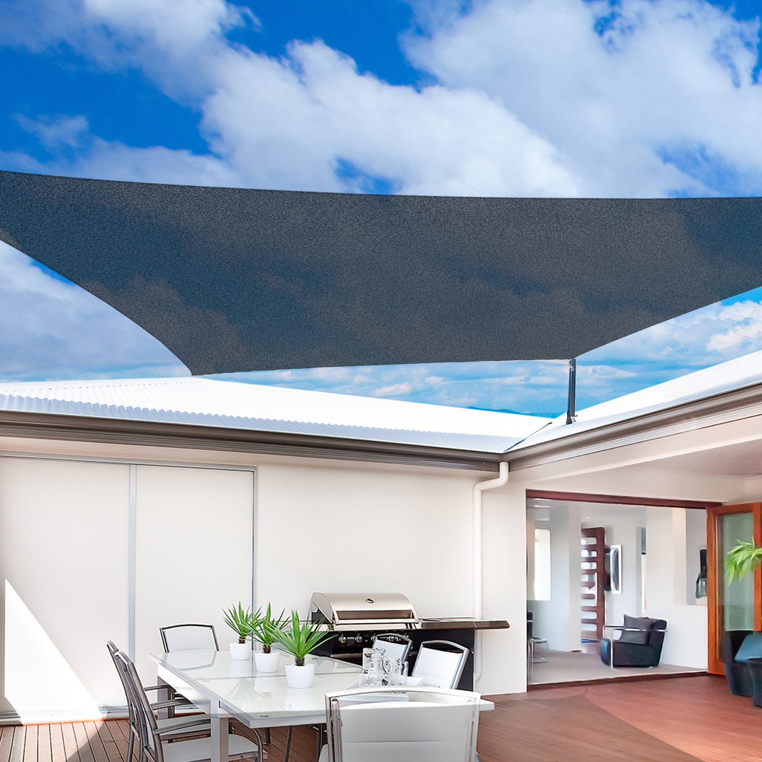 Patio Sun Shade Sail Canopy, 10' x 12' Rectangle Shade Cloth Block Sunshade Fabric - Outdoor Cover Awning Shelter for Pergola Backyard Garden Yard (Sand Color) - Color-stable finishing, Free Shipping and Patio Sun Shade Sail Canopy, 10' x 12' Rectangle Shade Cloth Block Sunshade Fabric - Outdoor Cover Awning Shelter for Pergola Backyard Garden Yard (Sand Color) - Color-stable finishing, Free Shipping and