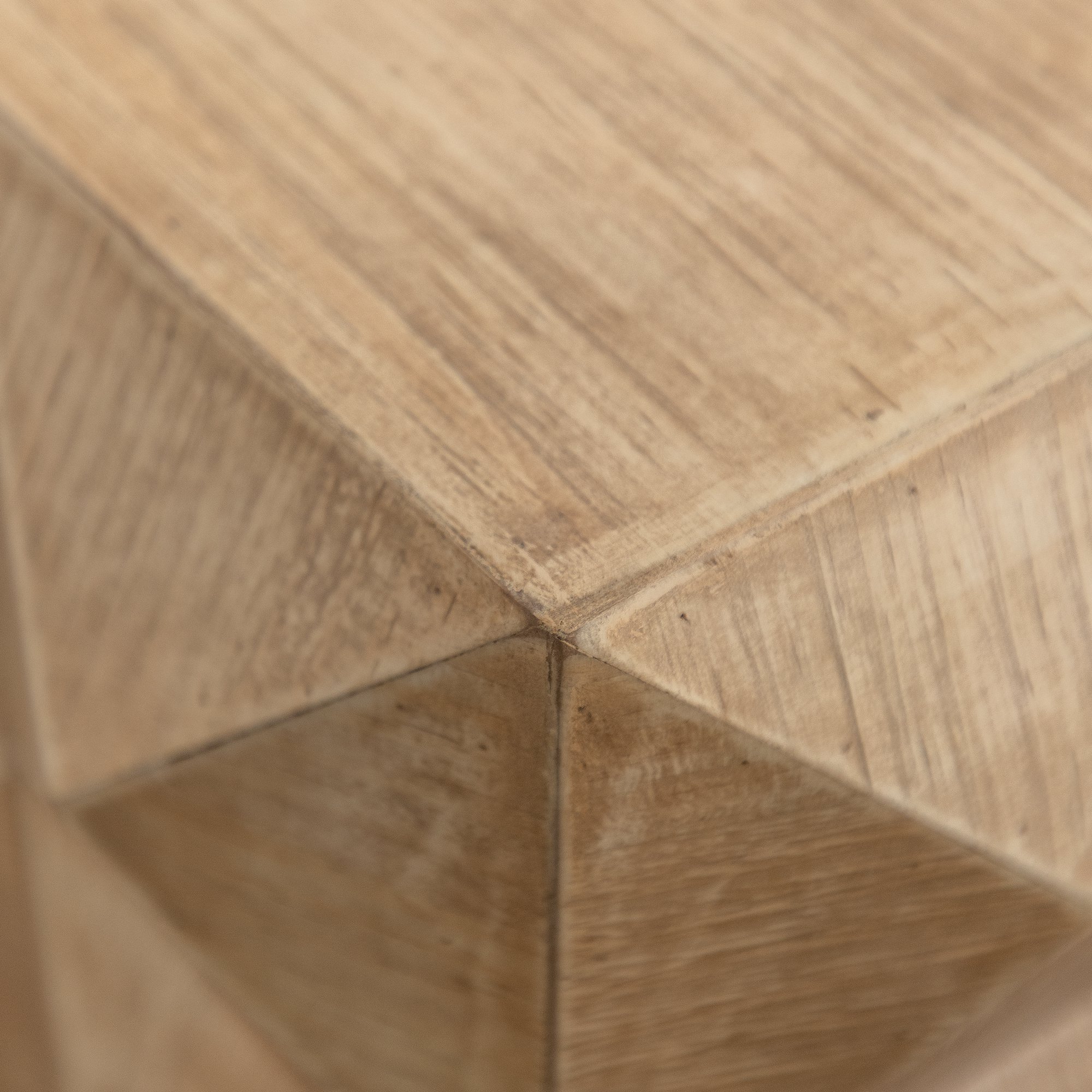 23.62" Height Retro Coffee Table with 3-Dimensional Embossed Pattern, High-Quality Fir Wood, for Living Room, Bedroom, Natural | Aosom.com 4