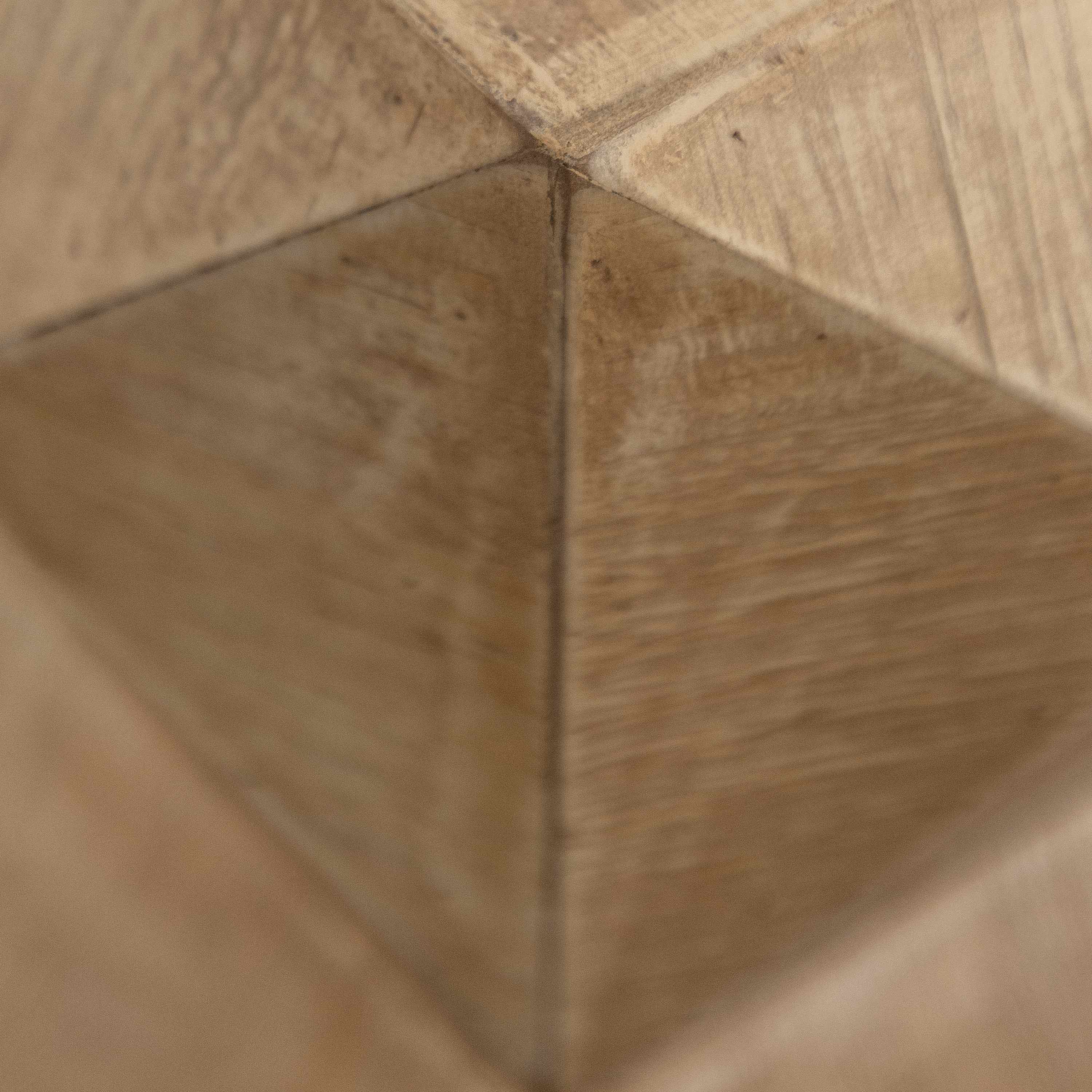23.62" Height Retro Coffee Table with 3-Dimensional Embossed Pattern, High-Quality Fir Wood, for Living Room, Bedroom, Natural | Aosom.com 6