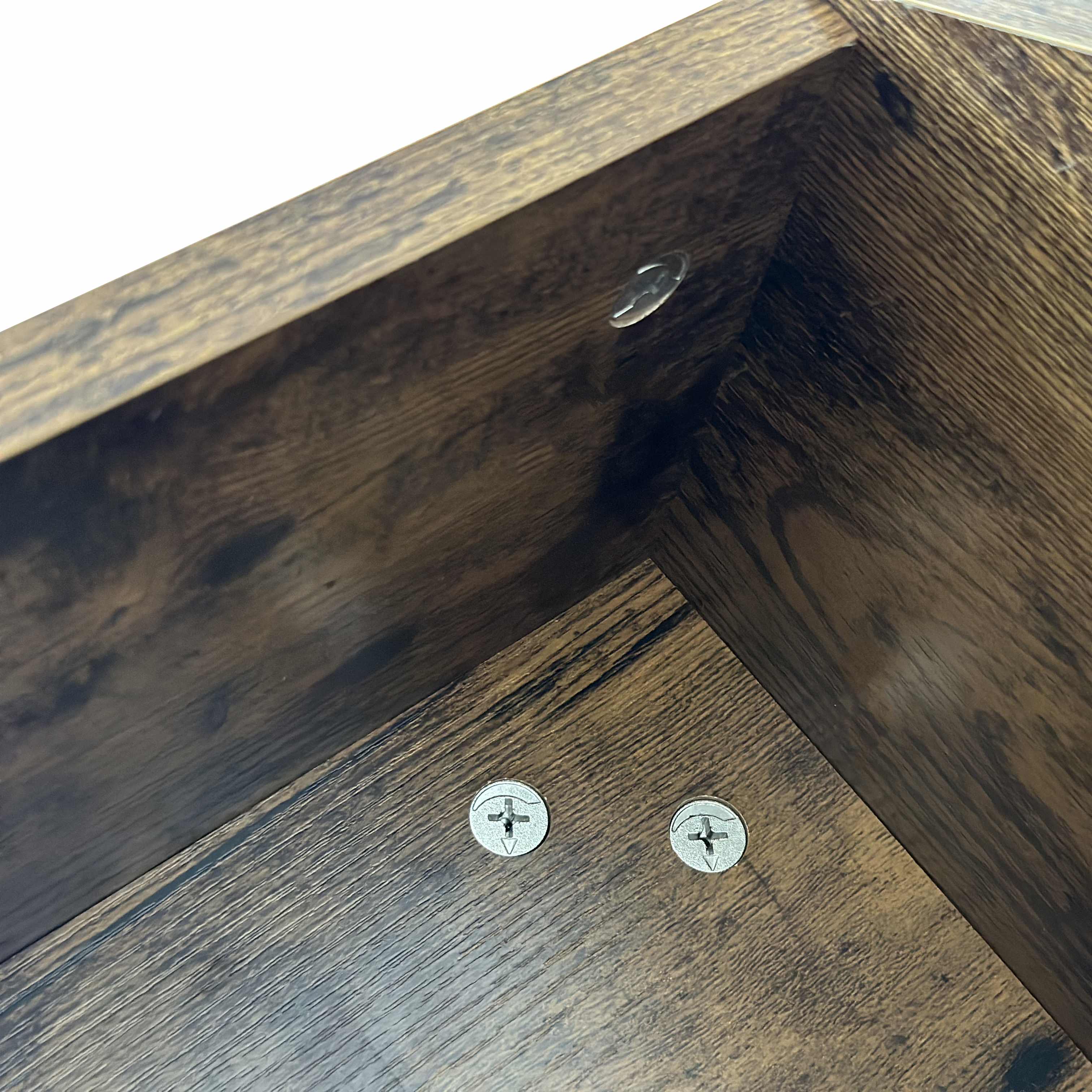 Hexagonal Coffee Table Side Table Nightstand with Multiple Layouts, Antique Wood, 23.62'' x 23.62'' x 15.74'', Antique brown | Aosom.com 7