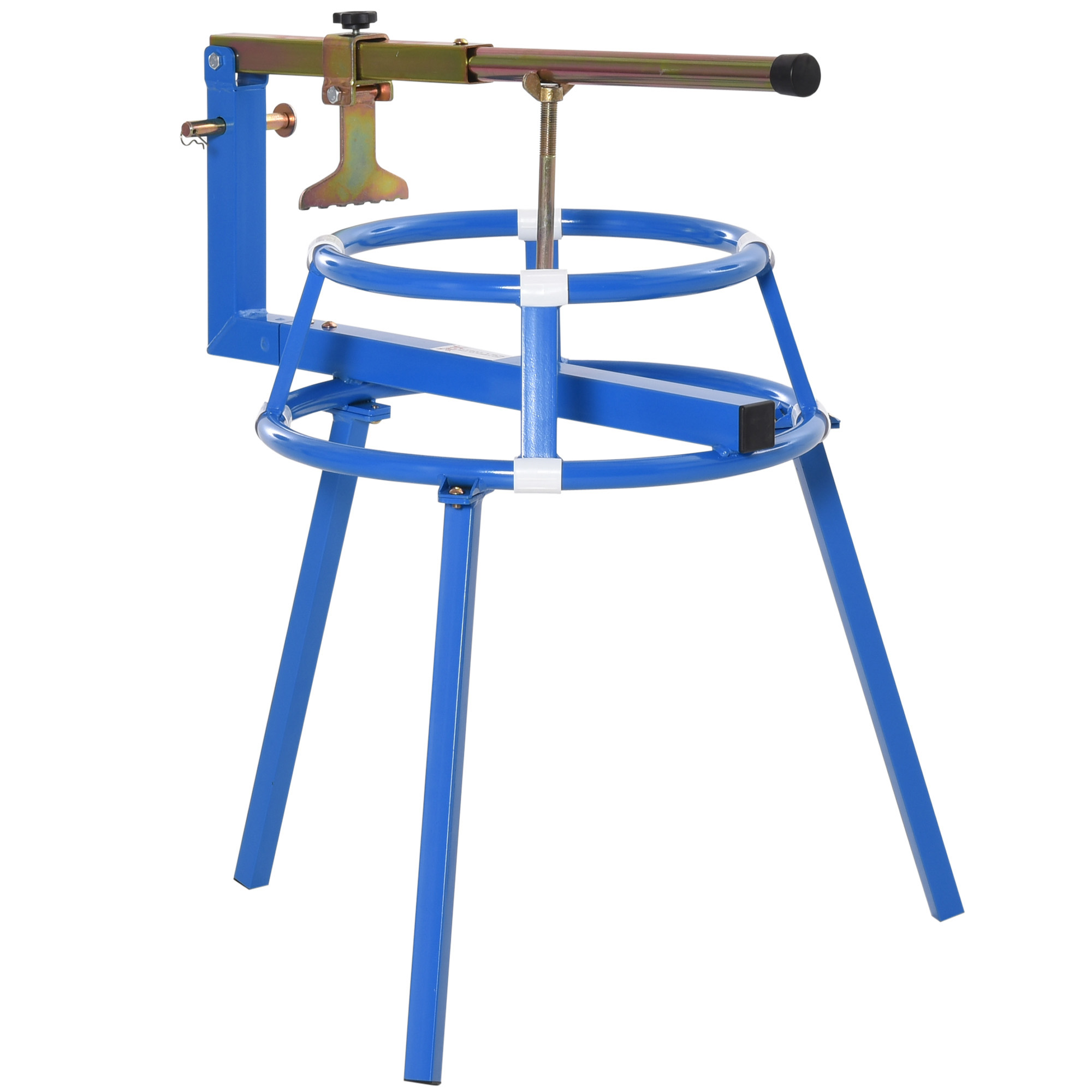DURHAND Motorcycle Tire Changing Stand - 16-24 Portable, Adjustable, Durable, Bead Popper, Blue, Must-Have for Bikers | Available at Aosom.com