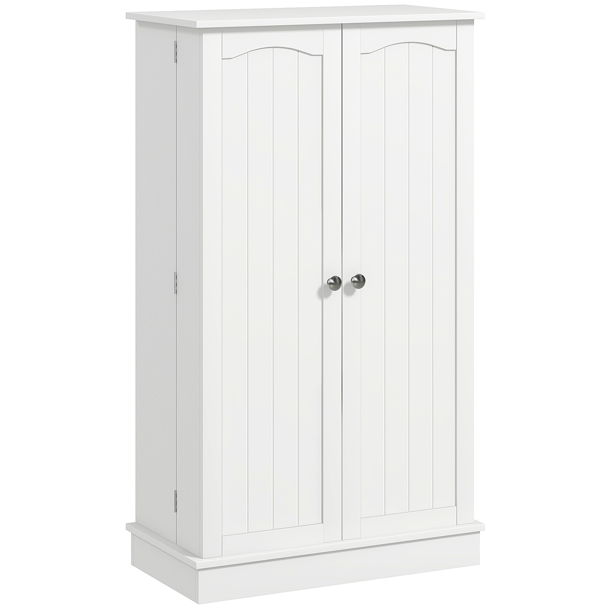 Freestanding Pantry Organizer Unit 41 Inch Cooking Pantry with Spice Racks and Adjustable-Height Shelves for Home Use, White 1