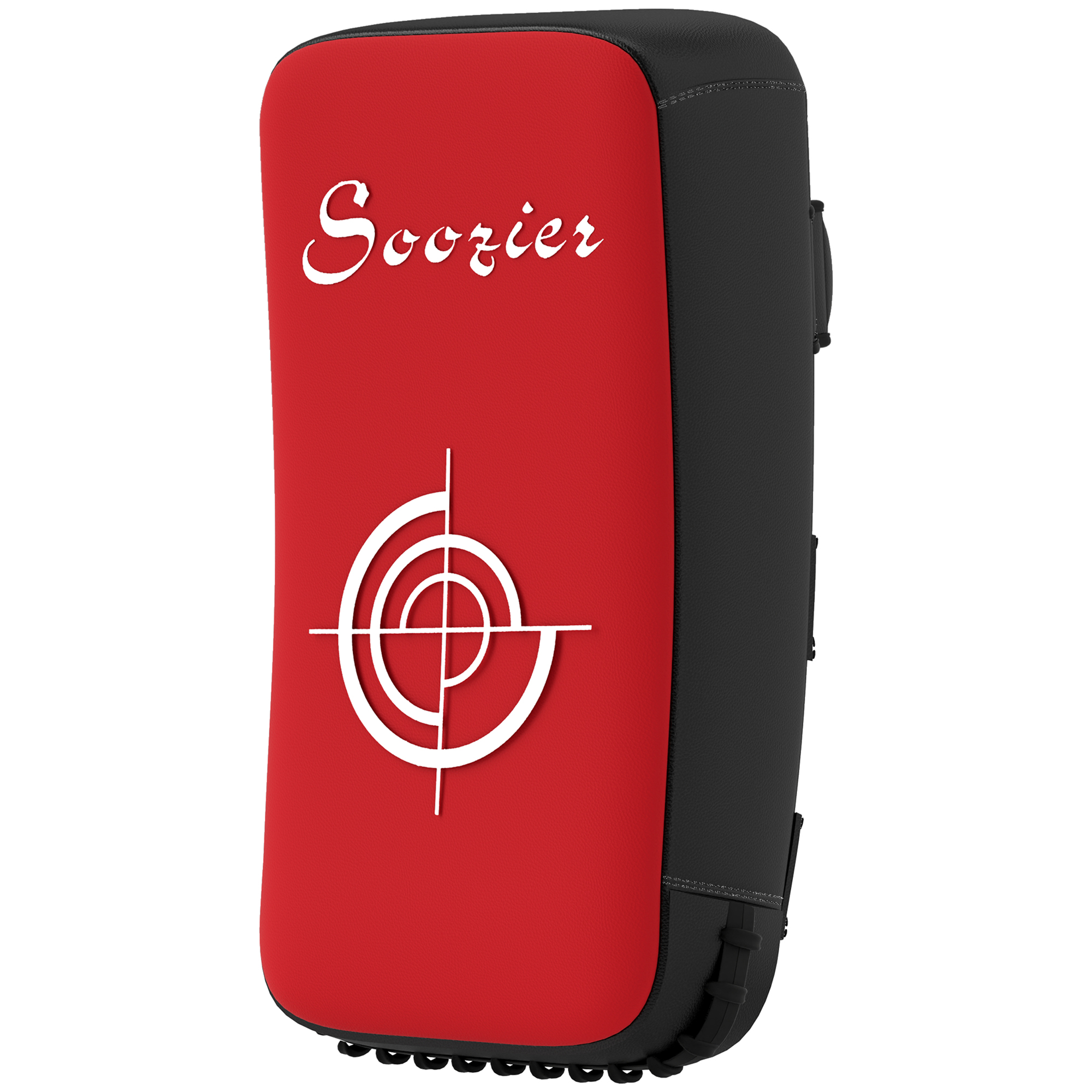 Soozier 16.5 in Muay Thai Kick Shield Punching Pad, Kick Shield for Martial Arts, Karate, Kickboxing, MMA x 1 Unit, Red