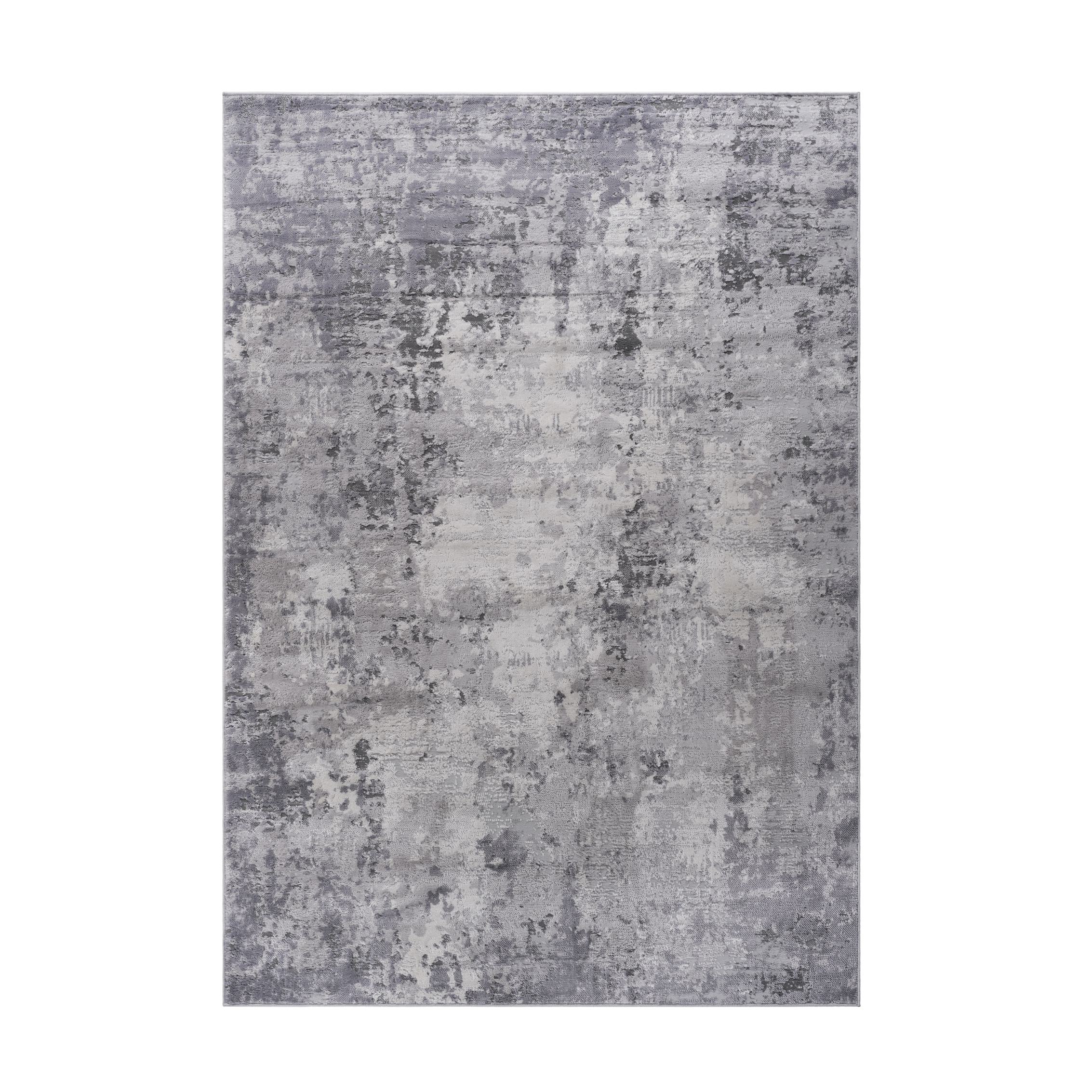 2x3 Stain-Resistant Area Rug with Non-Shedding Design and Cotton Backing, Kid and Pet-Friendly Carpet, 36 L x 24 W x 0.35 H, Grey | Aosom.com
