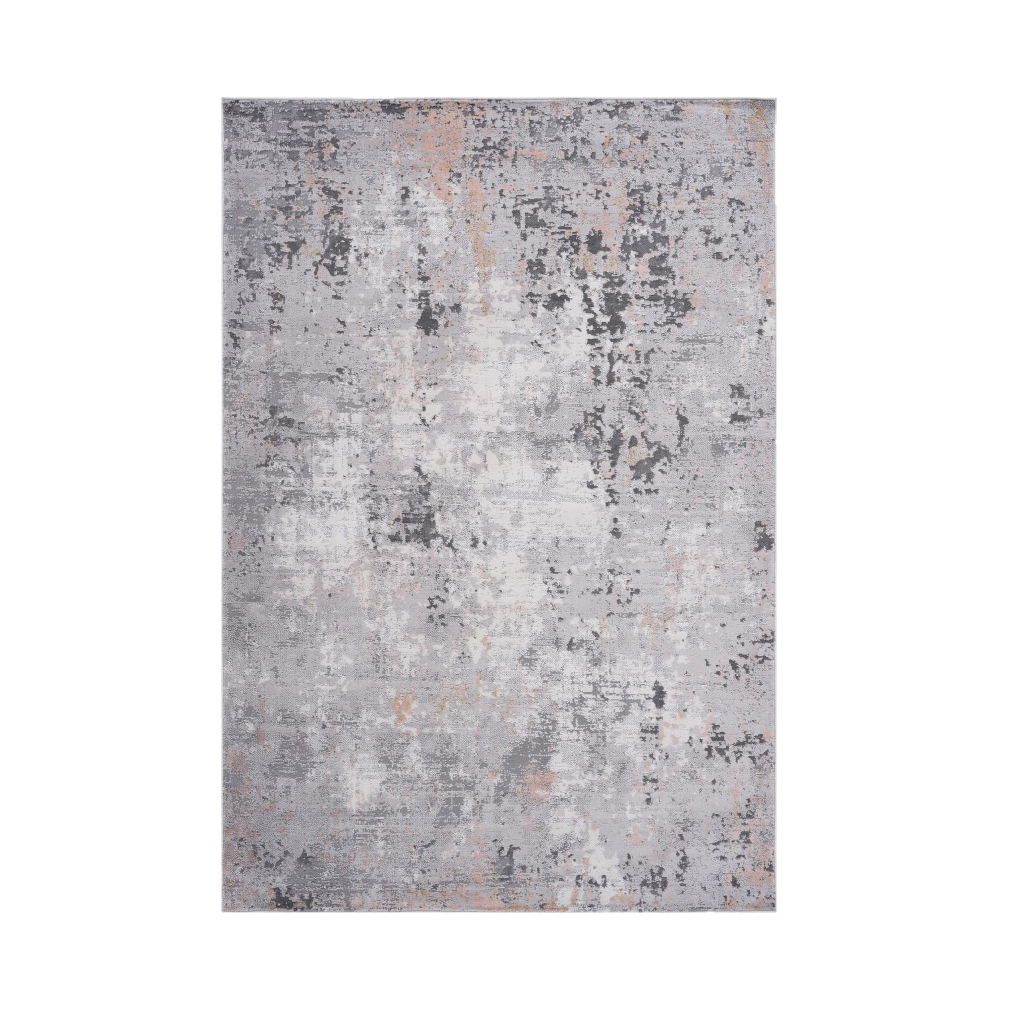 Naar 2x3 Abstract Stain-Resistant Area Rug with Non-Shedding Design, Kid and Pet-Friendly Carpet, 36" L x 24" W x 0.35" H, Gray
