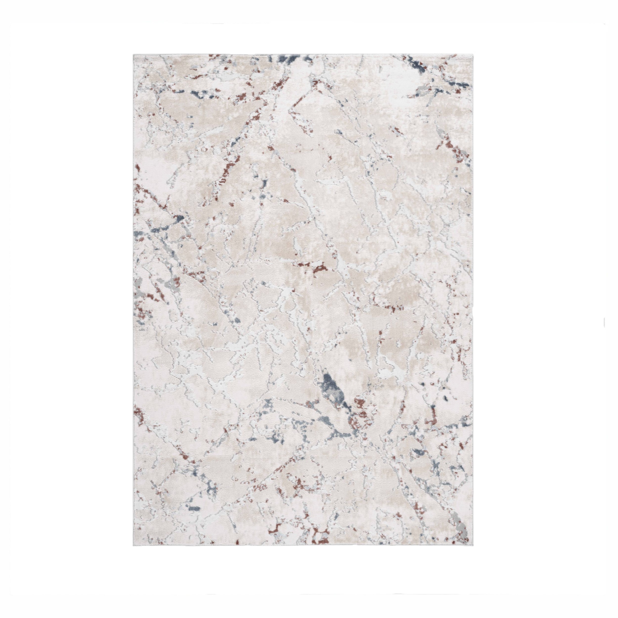 8x10 Stain-Resistant Rug with Non-Shedding Design and Cotton Backing, Kid and Pet-Friendly Carpet, 120 L x 93 W x 0.35 H, Multicolor | Aosom.com