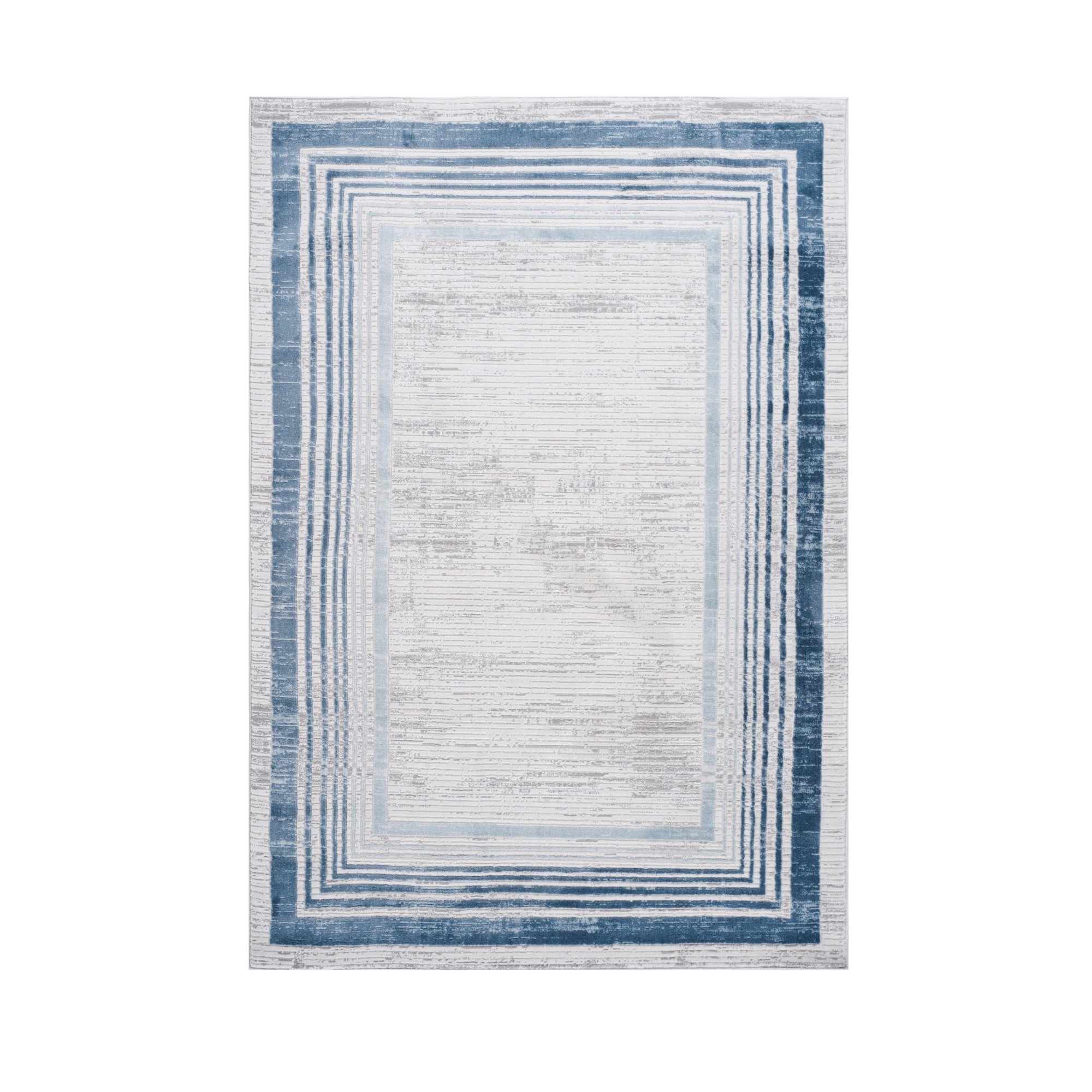 2x3 Stylish Stain-Resistant Bathmat with Cotton Backing, Medium Pile Height, Kid and Pet-Friendly Carpet, 36 L x 24 W x 0.35 H, Blue | Aosom.com