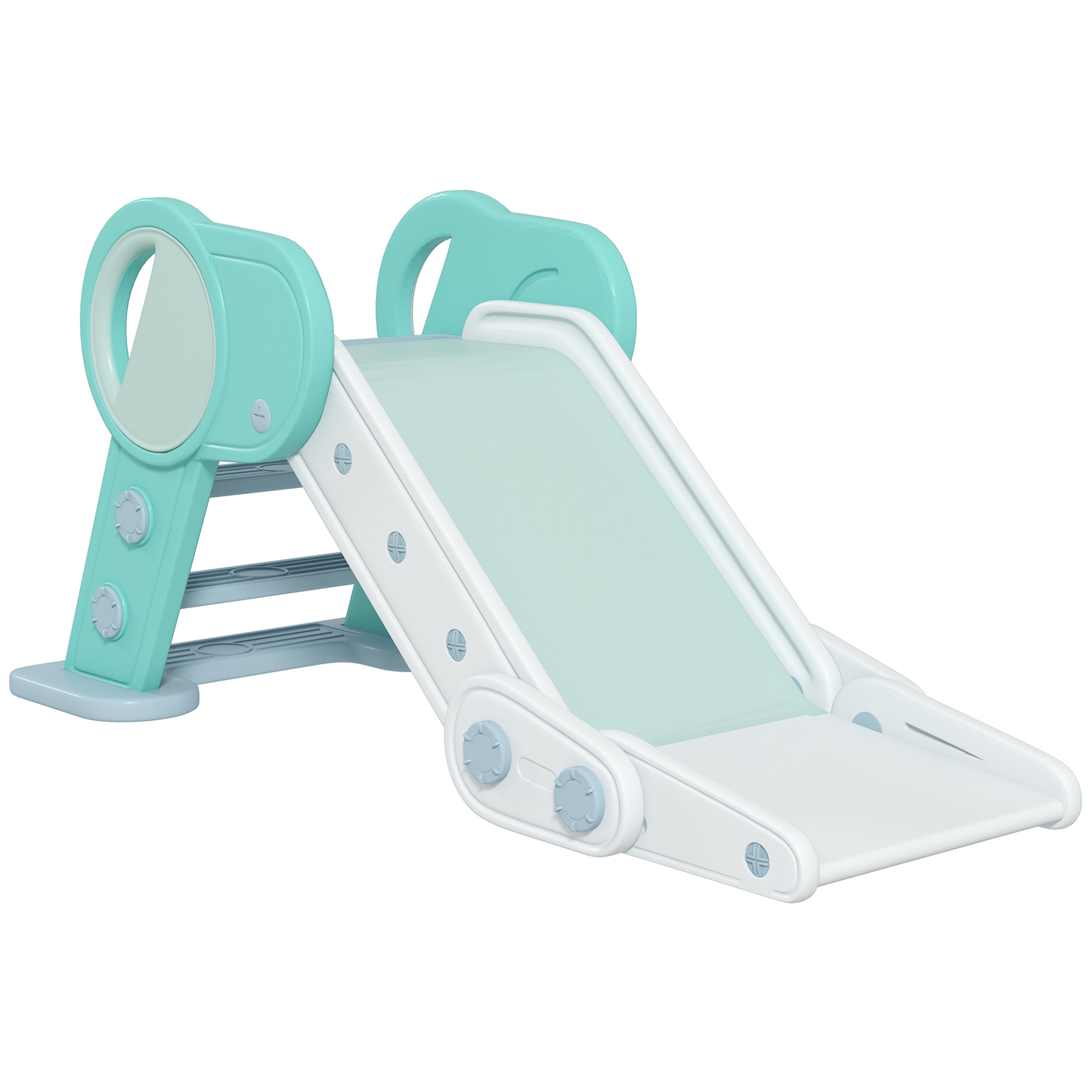 Qaba Toddler Slide, Indoor Foldable Kids Slide for 1.5-3 Years Old ...