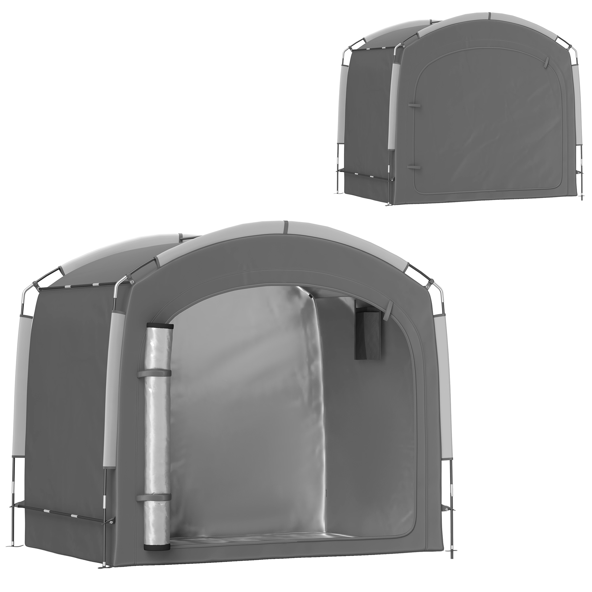 Outsunny Bike Storage Shed Tent, Portable and Waterproof