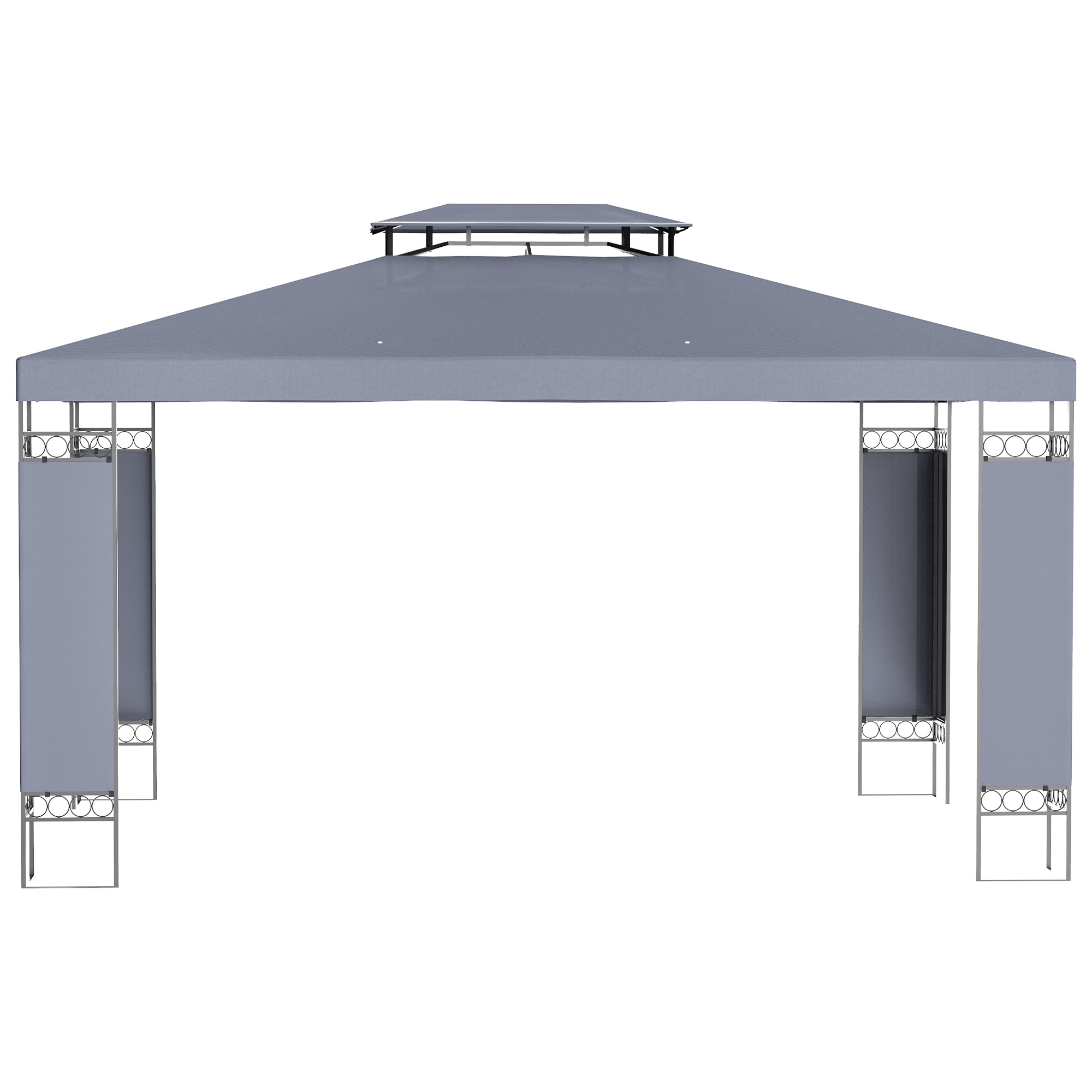 Outsunny 13' x 10' Patio Gazebo Outdoor Canopy Shelter with