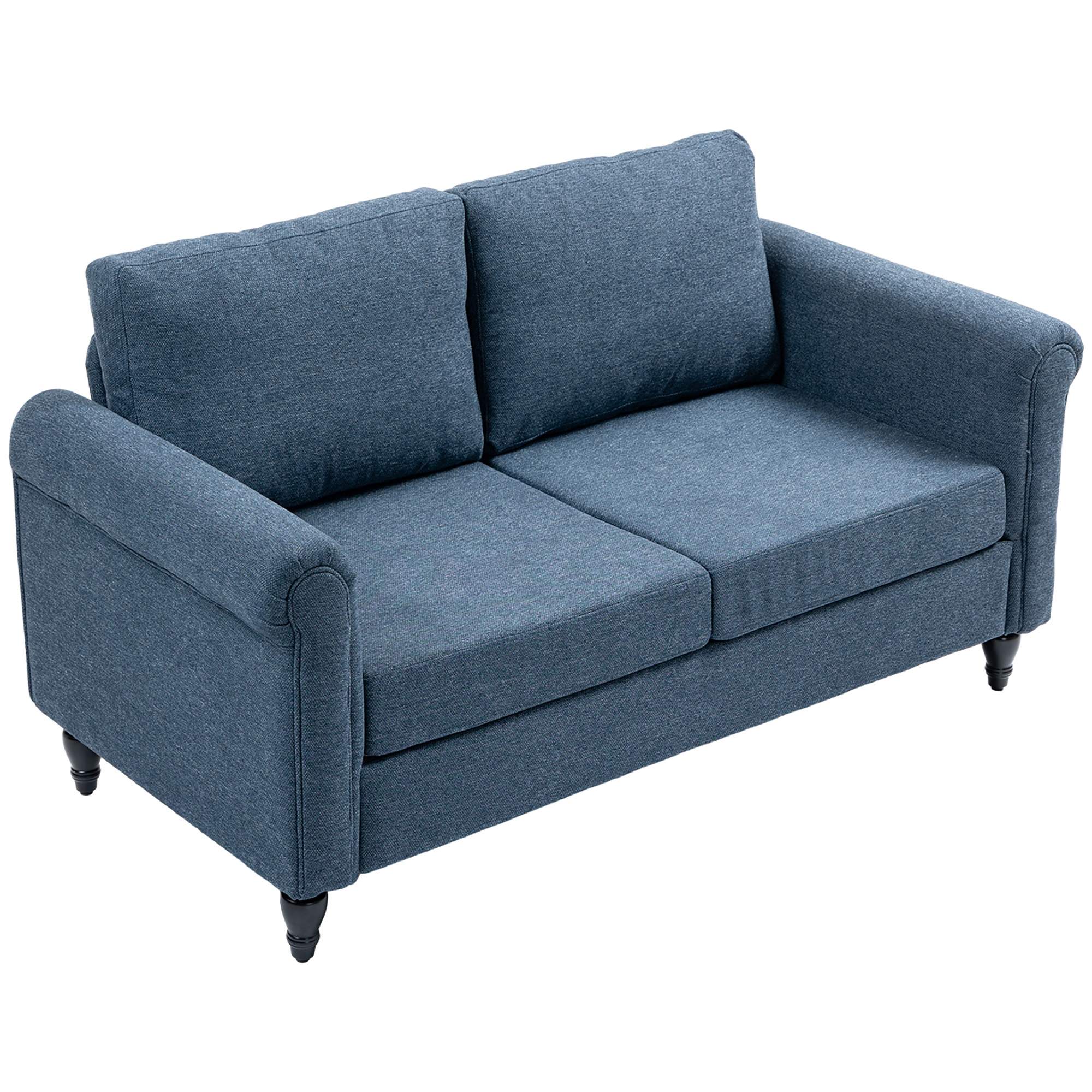 HOMCOM Vintage Loveseat, Upholstered Love Seat Furniture