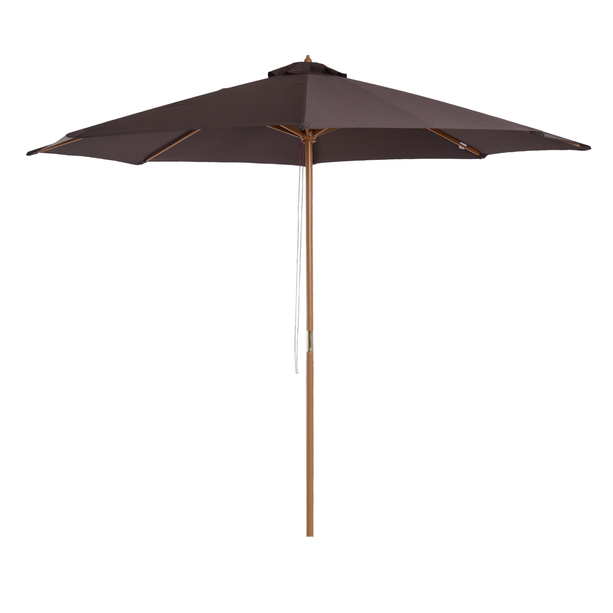 patio様 Outsunny 7' x 10' Wooden Patio Umbrella Rectangle Garden