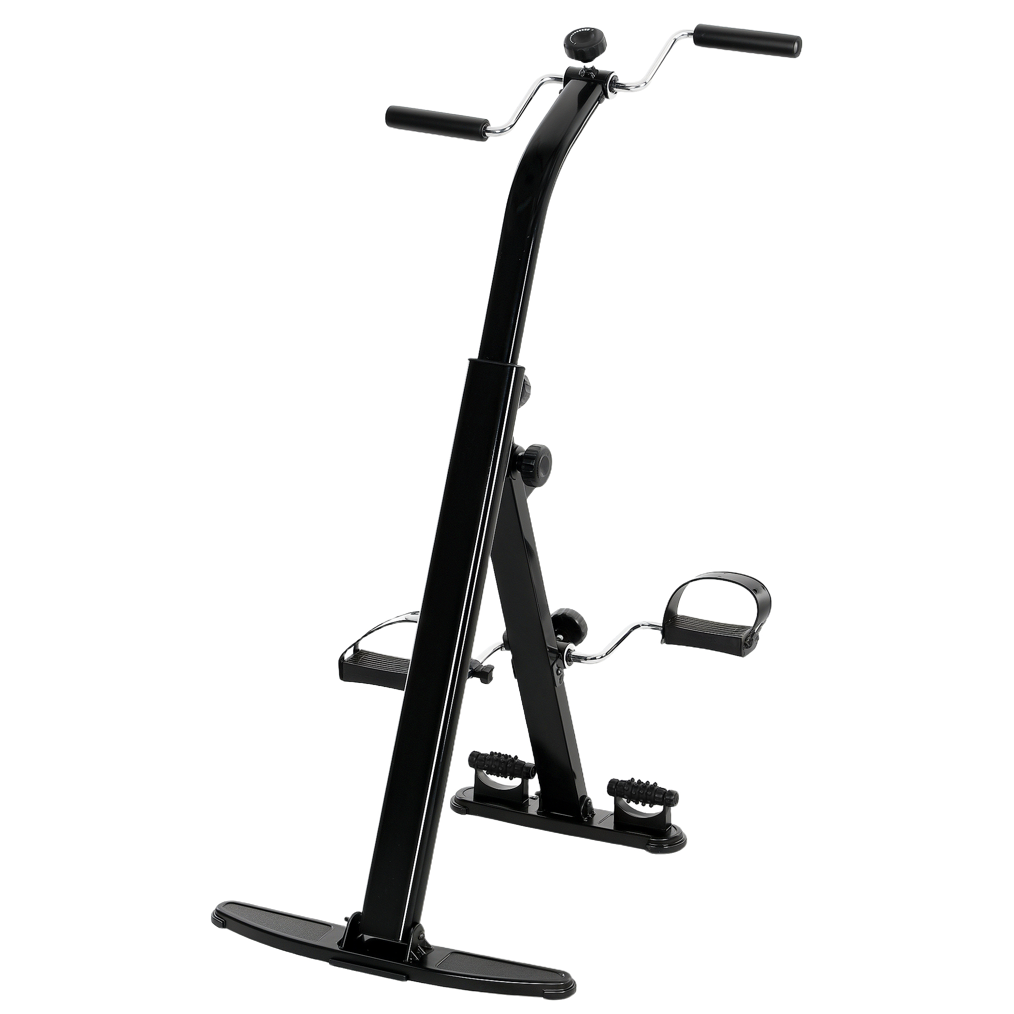Soozier Seated Pedal Exerciser, Foldable Leg Exercise Bike with LCD Monitor for Seniors Elderly Rehabilitation Recovery Therapy