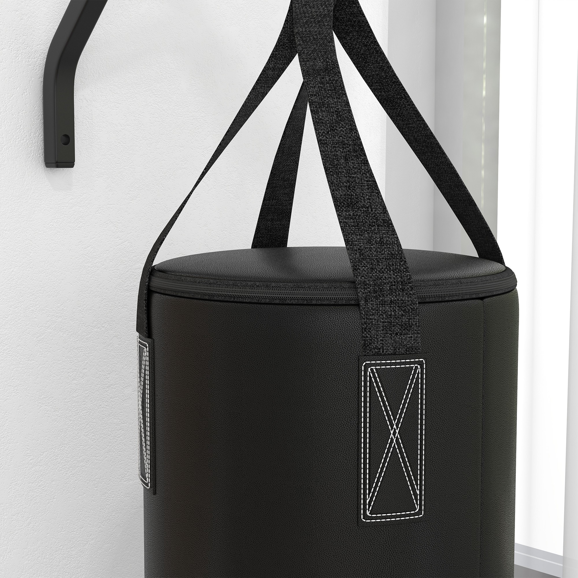 Soozier Heavy Bag Wall Mount Set, Unfilled Punching Bag Hanger with Boxing Gloves for Muay Thai and MMA Training | Aosom.com 7