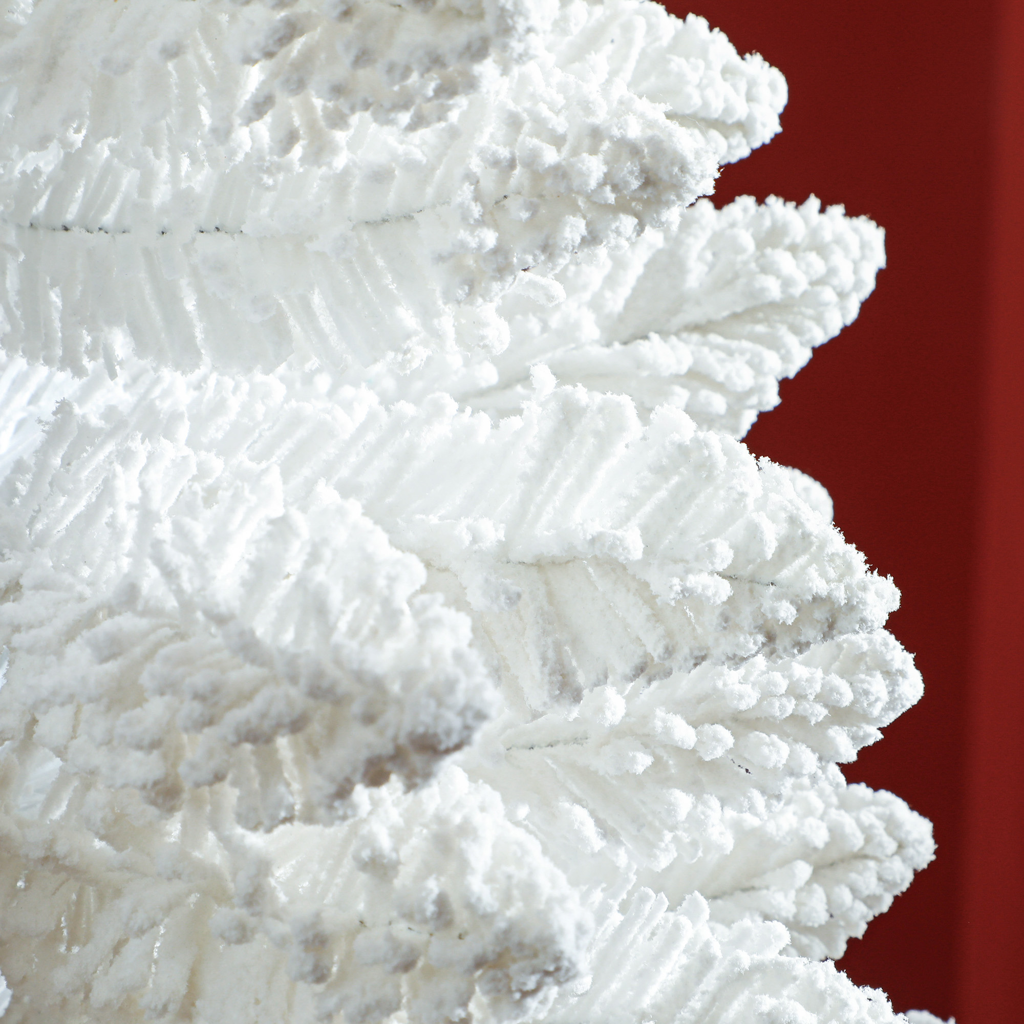 HOMCOM 6ft White Christmas Tree Artificial Christmas Tree with 928 Branch Tips and Metal Stand