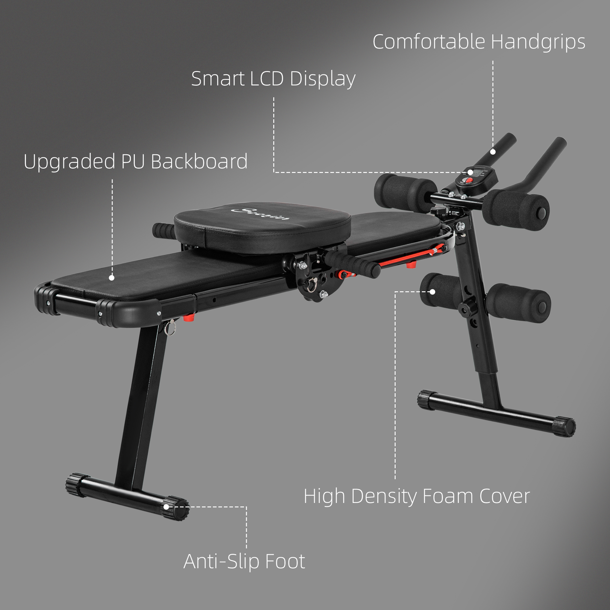 Soozier Multi-Workout Ab Machine Foldable Ab Workout