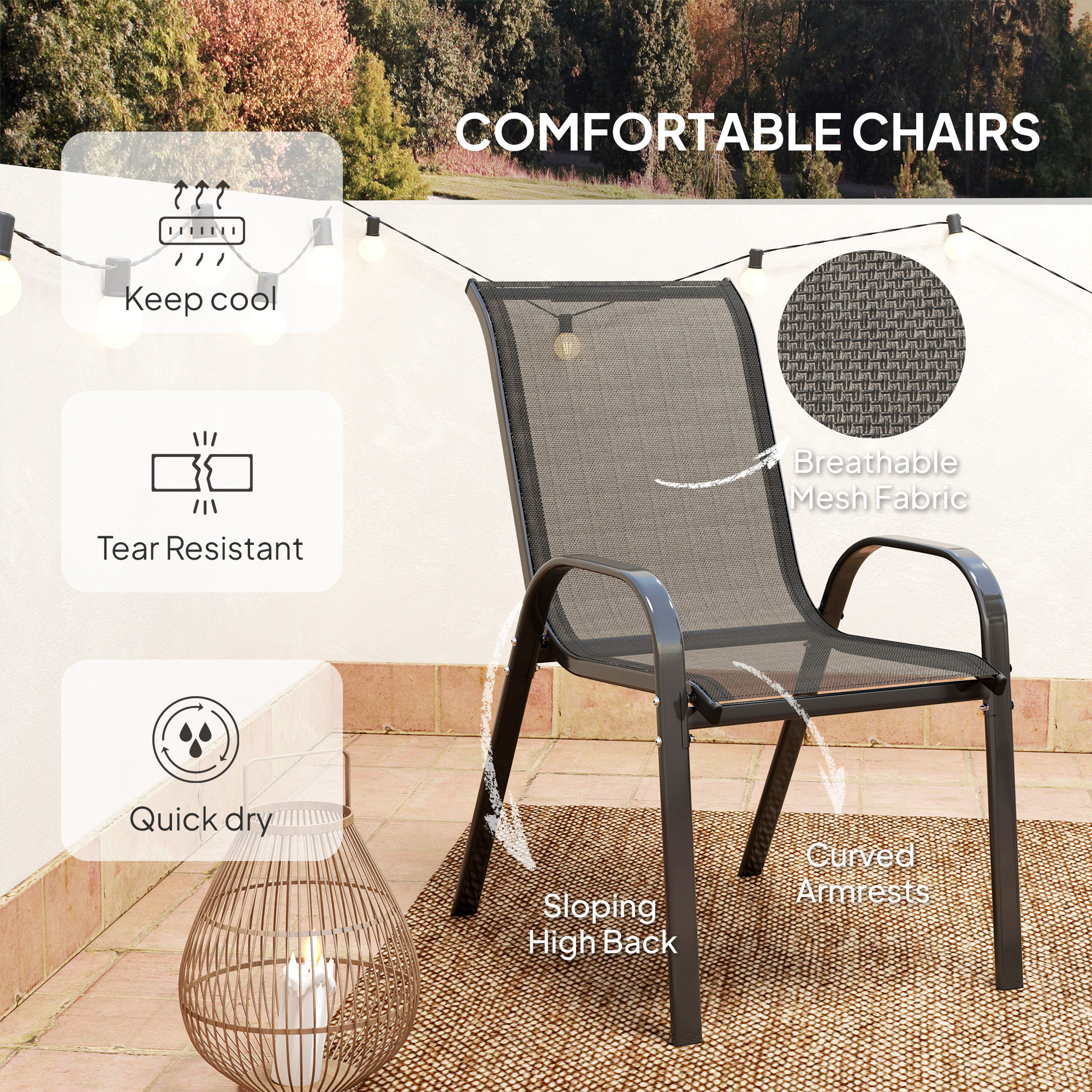 Mainstays Fabric For Chairs Walmart Stackable Chairs Mesh Patio