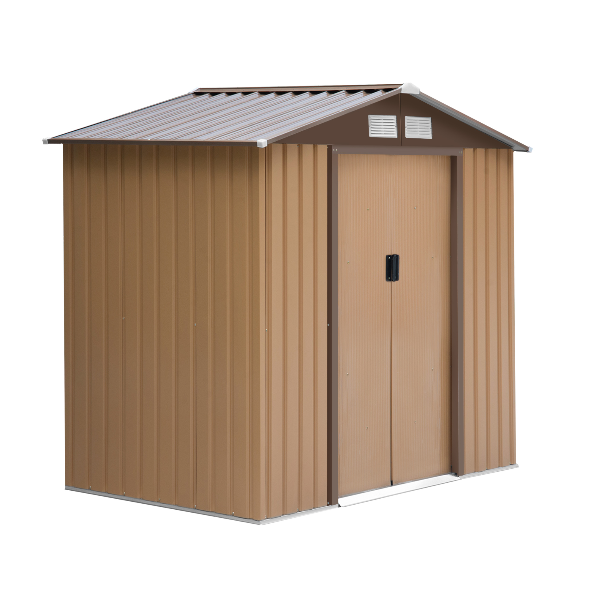 Outsunny 7' x 4' x 6' Metal Outdoor Shed Organizer & Garden