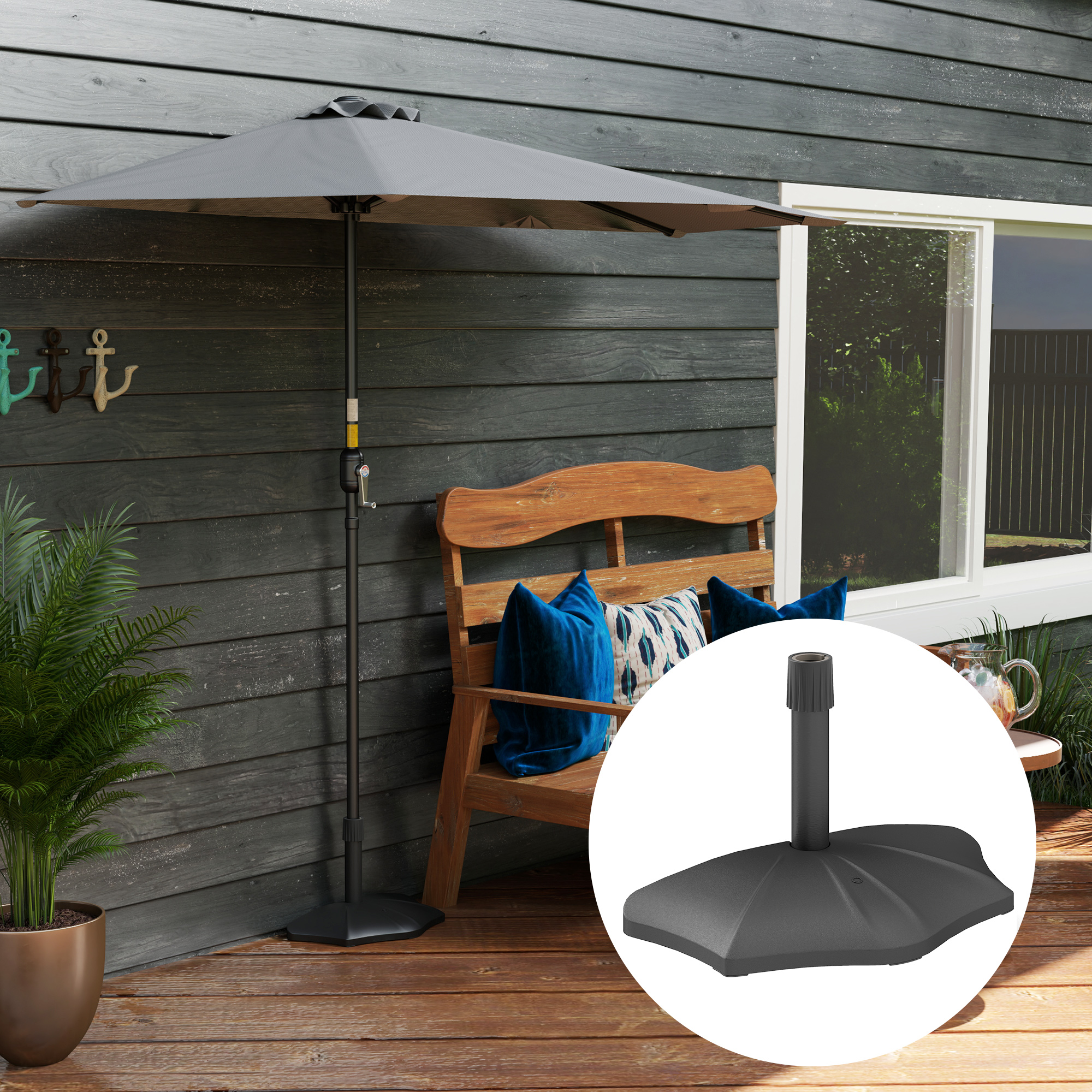 Stunning Half Umbrella With Stand Pictures