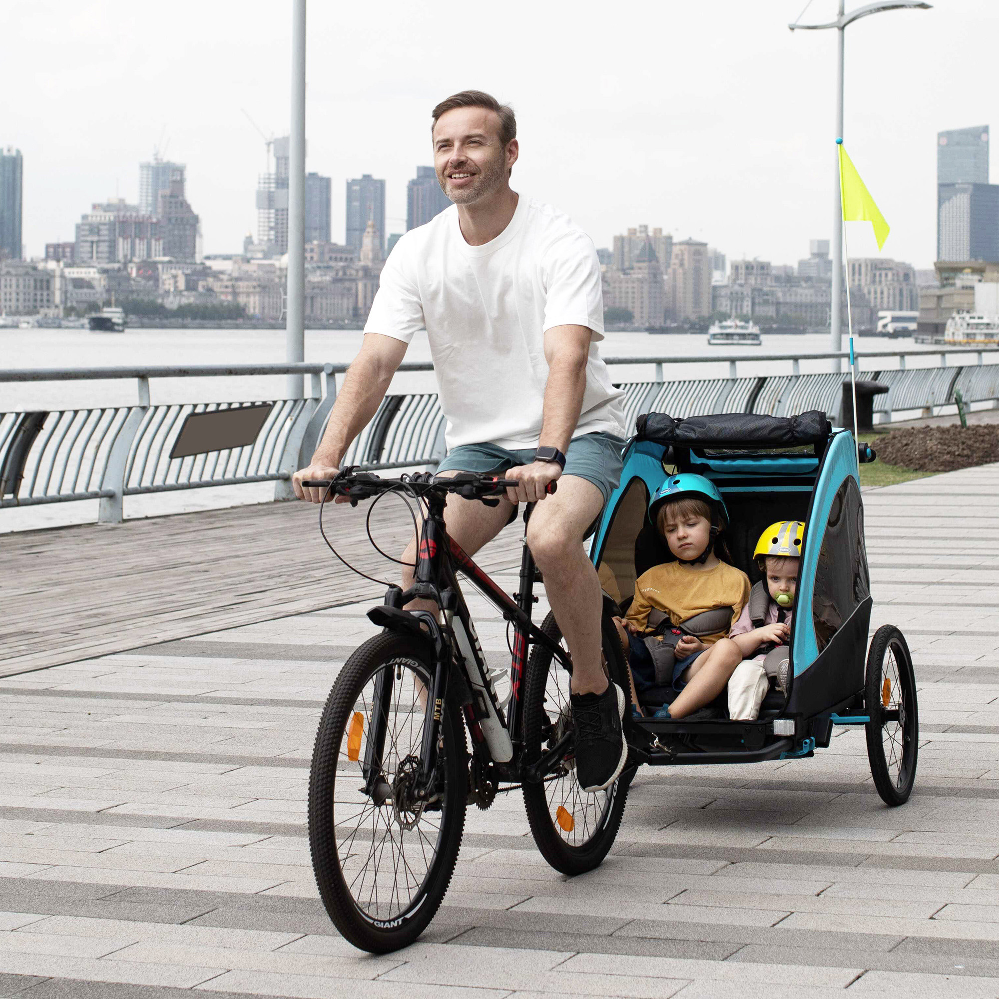 Carro Arrastre Carro Bebe Bicicleta Baby World Carrito De Arrastre