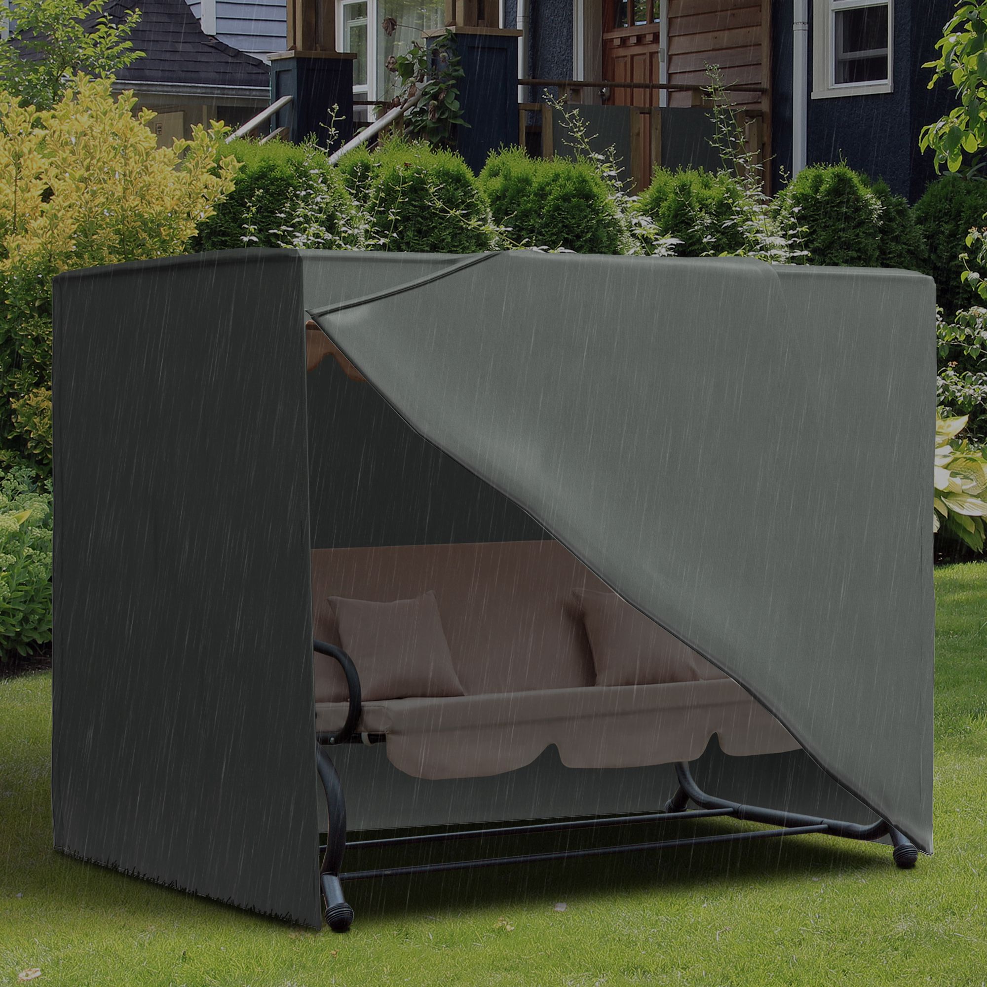 Garden Canopy Outsunny Garden Swing Canopy Replacement 3 Seater ...