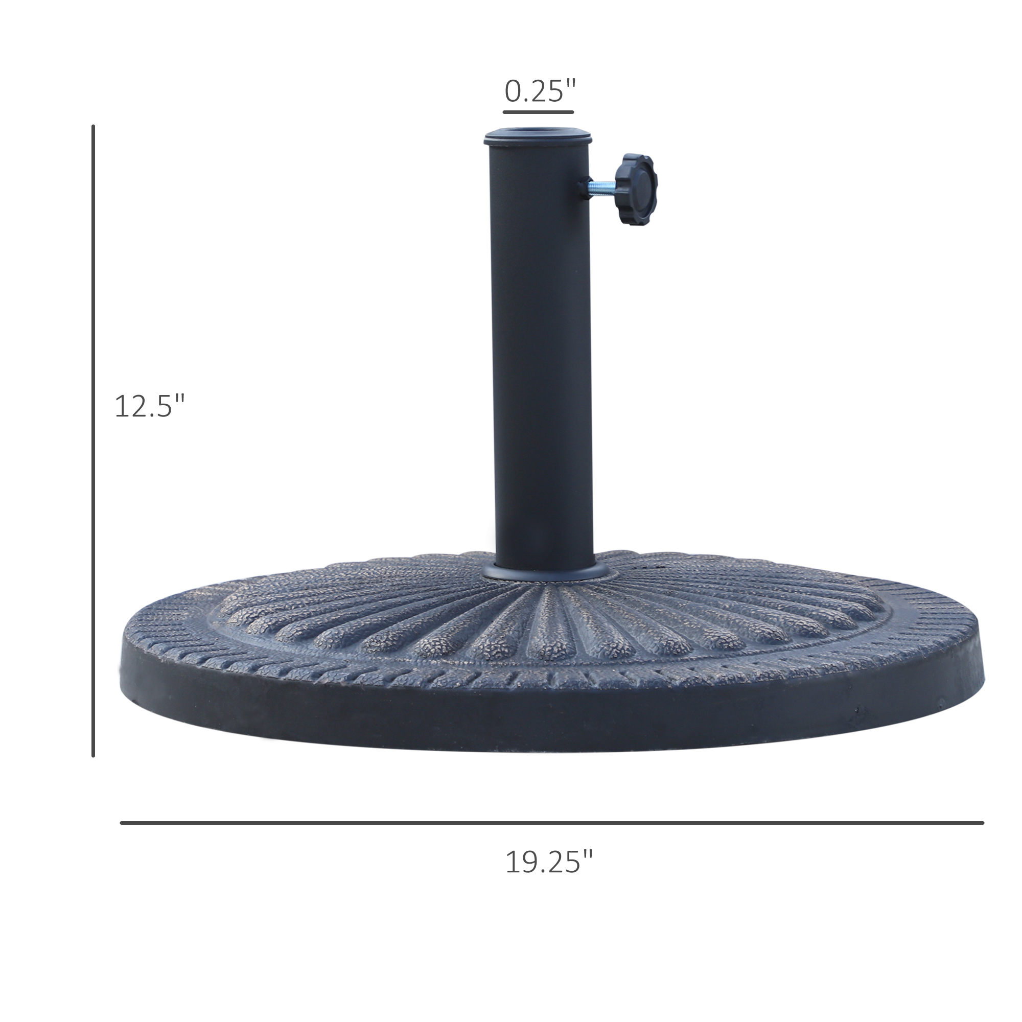 【a.depeche 】IRON UMBRELLA STAND(S) Sunnydaze Cast Iron Patio Umbrella Base Stand - 17-Inch