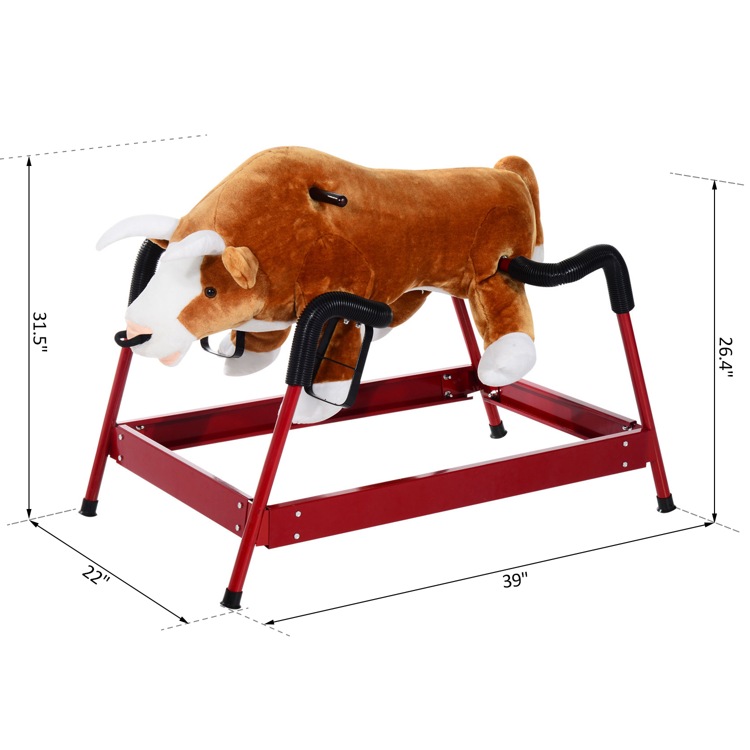 Qaba Spring Rocking Horse Vintage Kids Riding Toy Rocker
