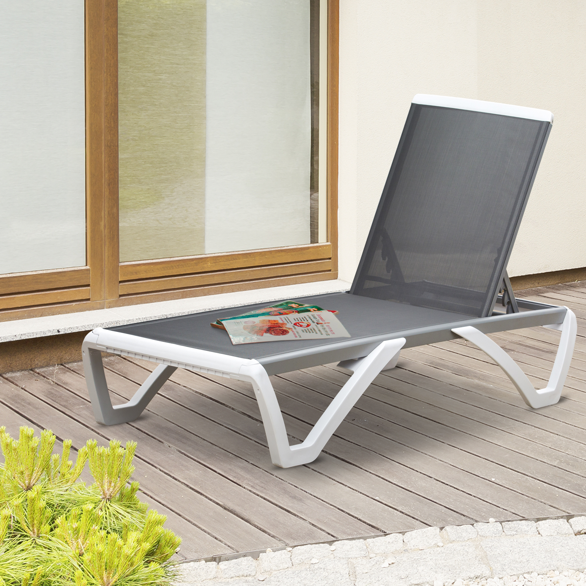 pvc outdoor chaise lounge chairs