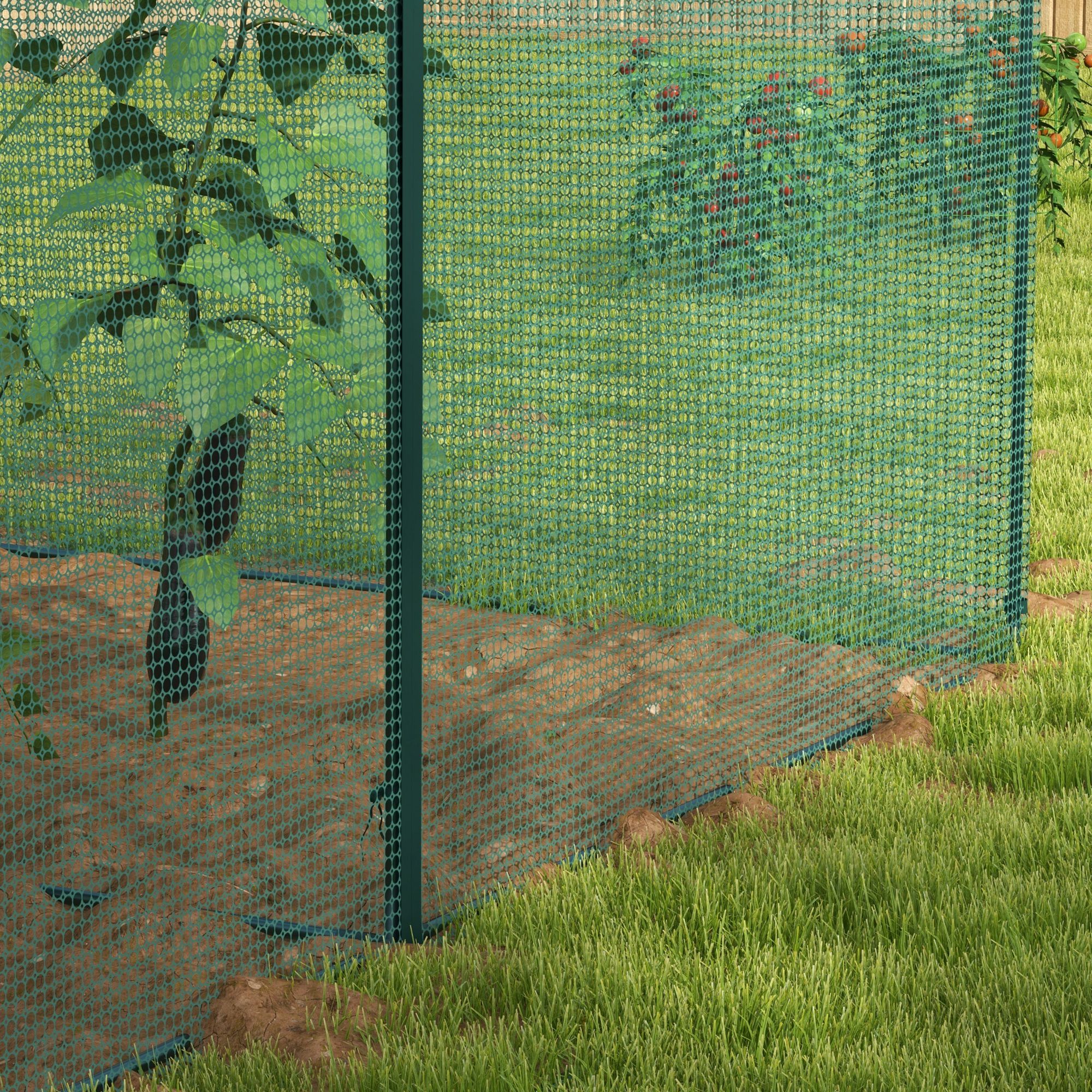 Outsunny 10 x 6.5ft Crop Cages for Garden, Plant Protectors from