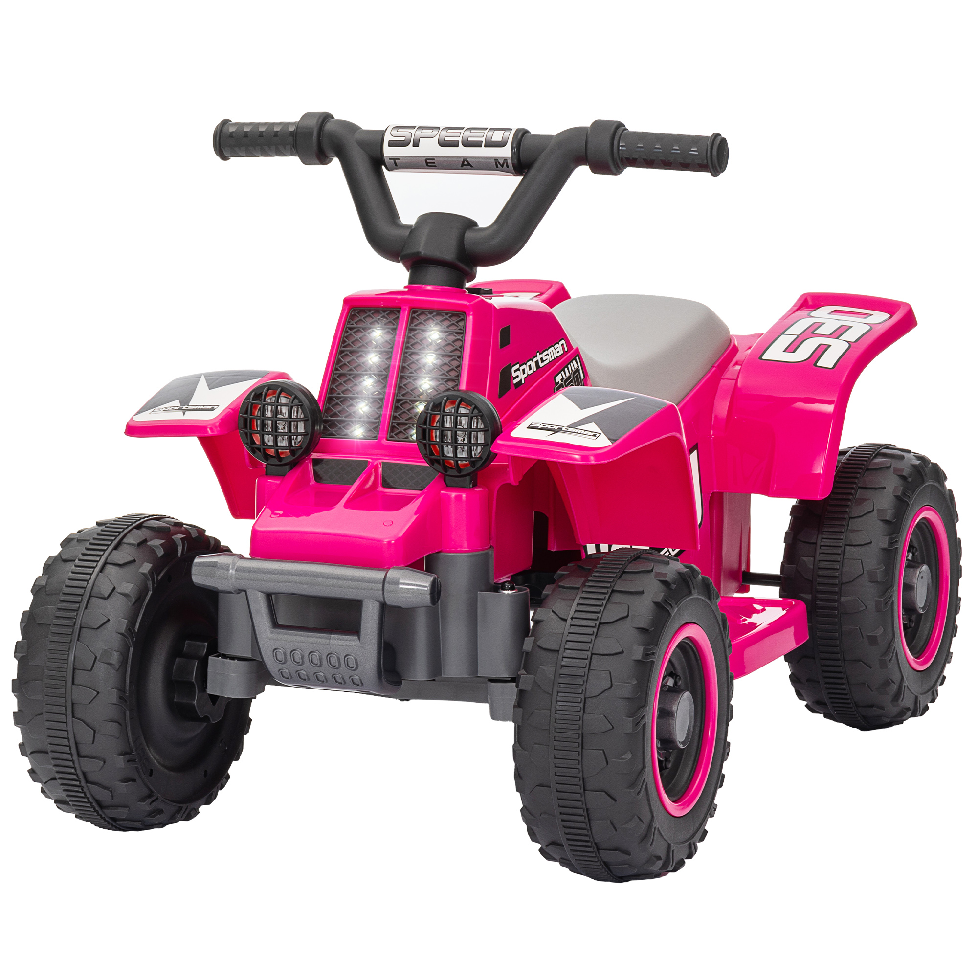 Qaba 6V Kids ATV Quad, 4 Wheeler Battery Powered Electric