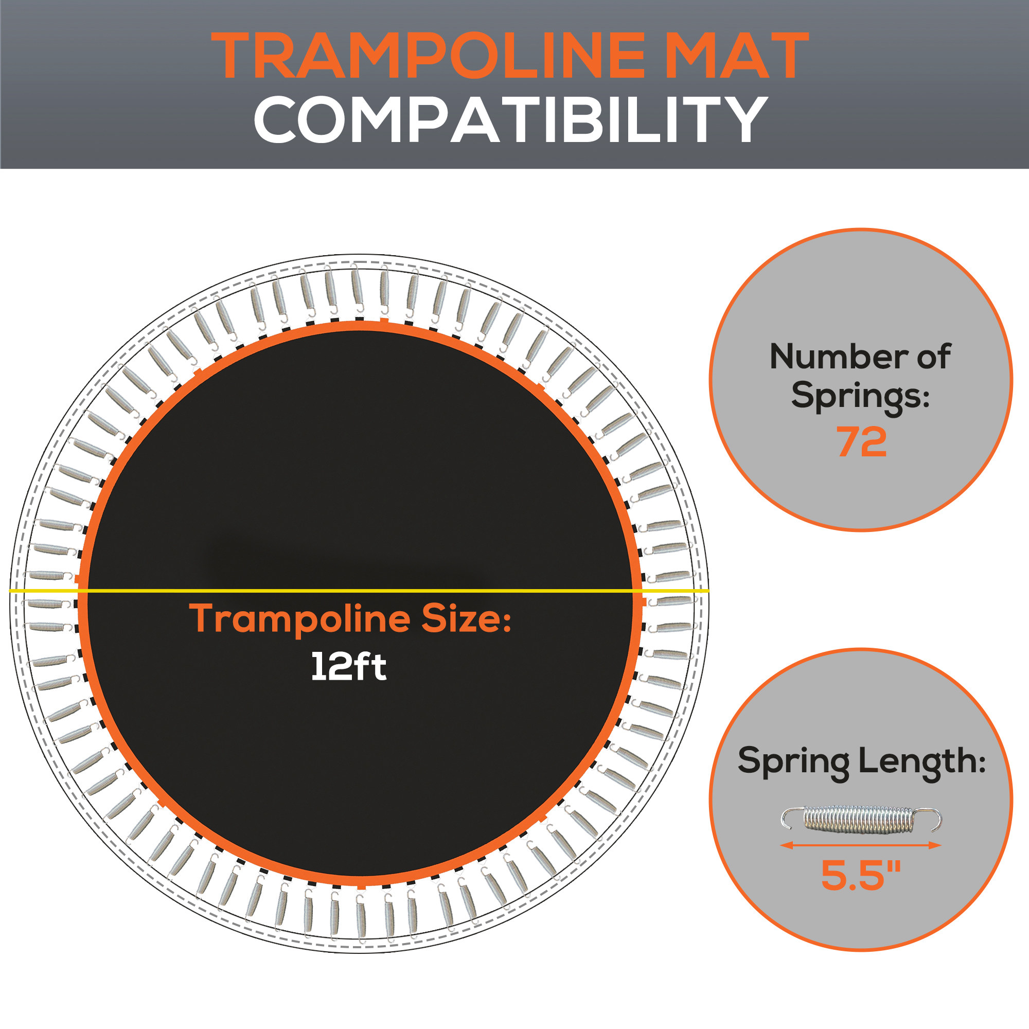 Soozier Trampoline Mat Replacement with Spring Pull Tool and
