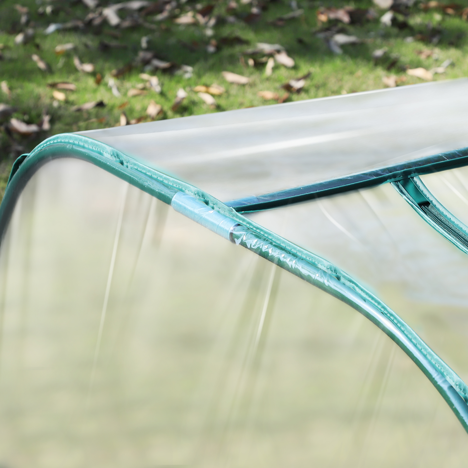Outsunny 13' L x 3' W x 2.5' H Portable Tunneled Greenhouse with 4 ...