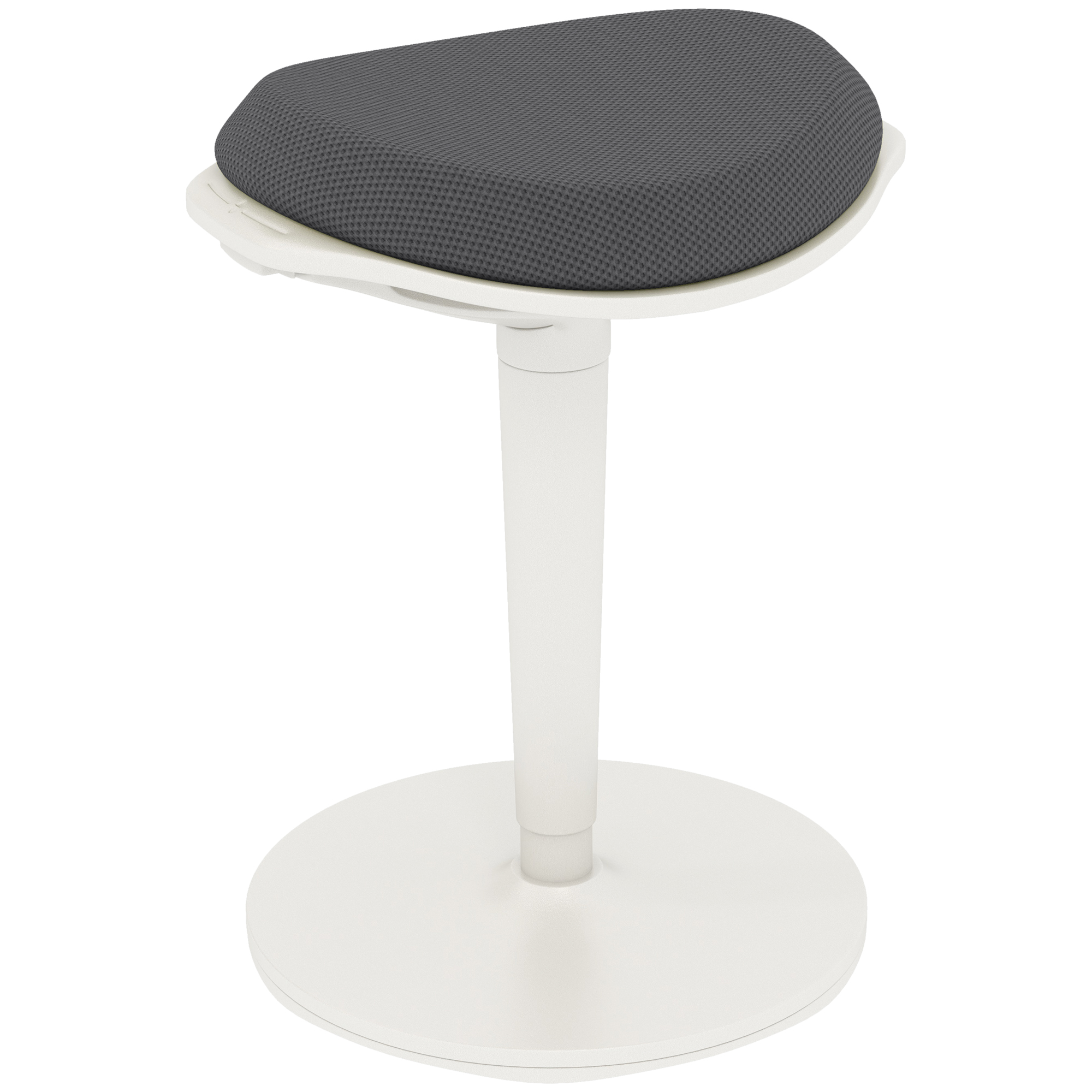 Supportive Wobble Seating, Stand-Up Work Table Seat, Adjustable-Height Leaning Seat for Workspace Desks, with Rocking Motion, Grey 1