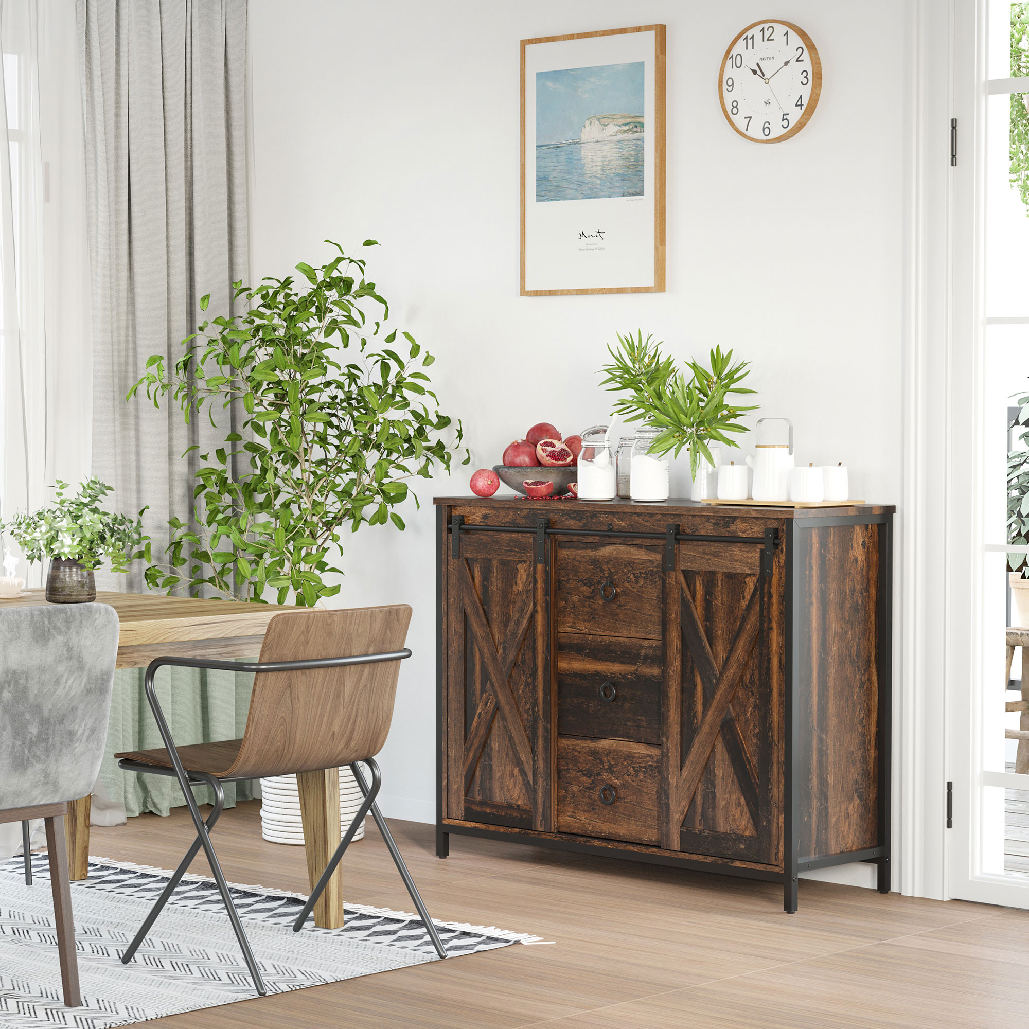 Amazon.com - Chilihom Sideboard Buffet Cabinet With Storage