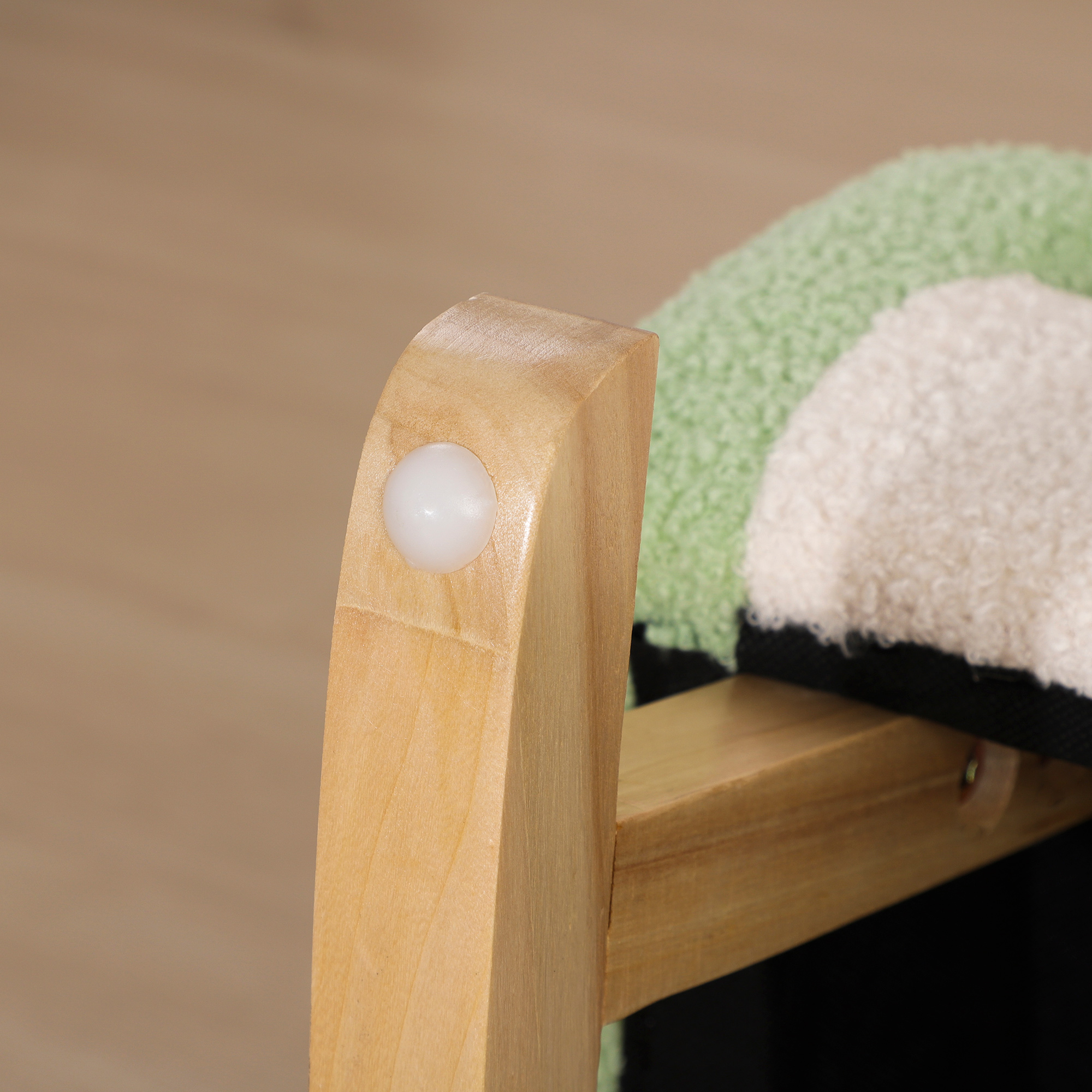 Qaba Green Rocking Sofa Chair for Kids Comfortable Toddler Lounge Chair for Ages 3-5 Perfect Gift | Aosom.com 6