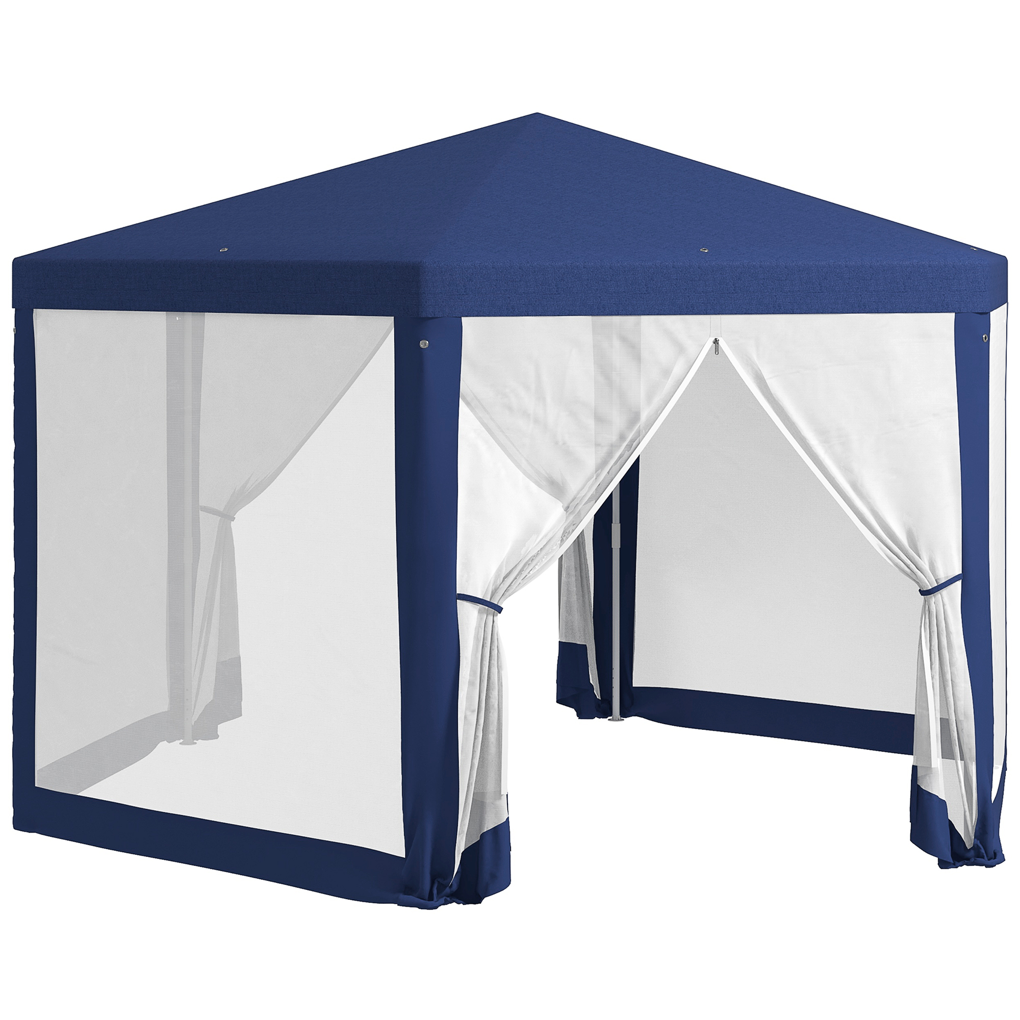 Outsunny 13' x 11' Hexagon Outdoor Party Tent Sun Shelter
