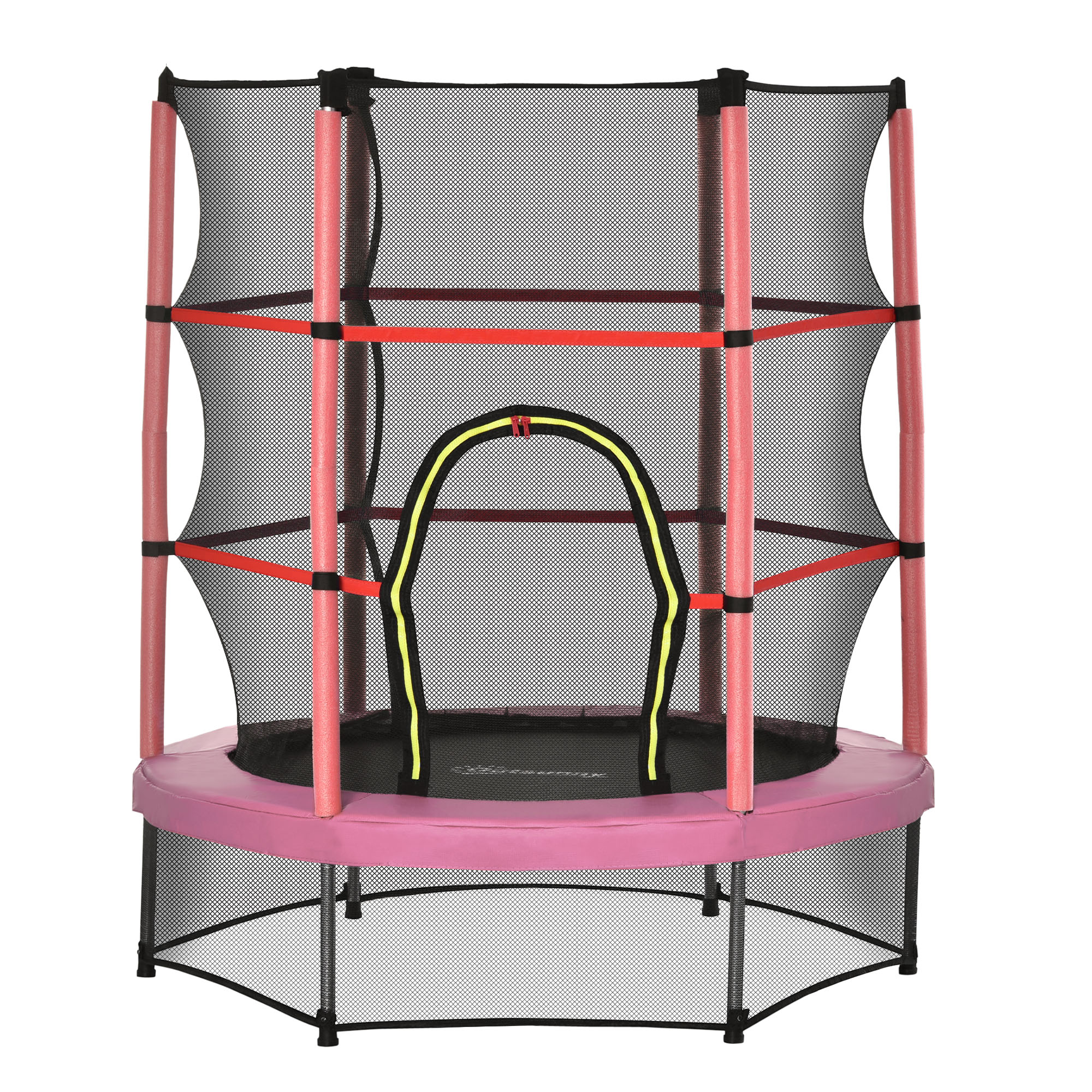Outsunny Φ5FT Kids Trampoline with Enclosure Net for Age 3