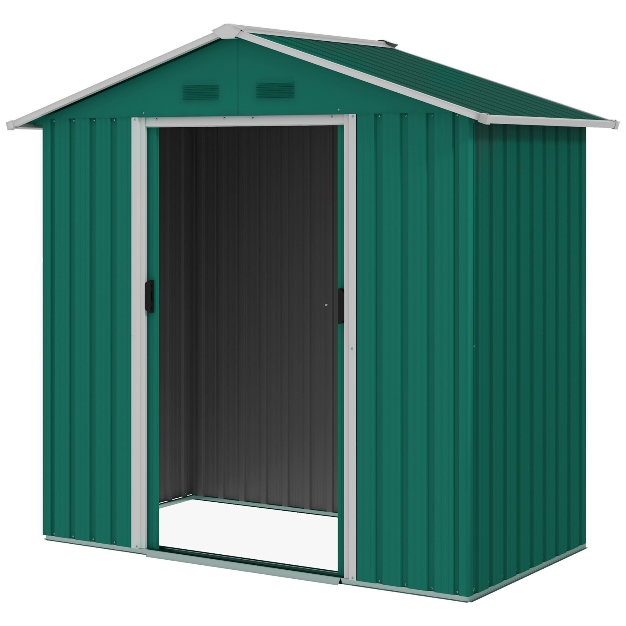 Outsunny 6.5x3.5ft Metal Garden Storage Shed for Outdoor