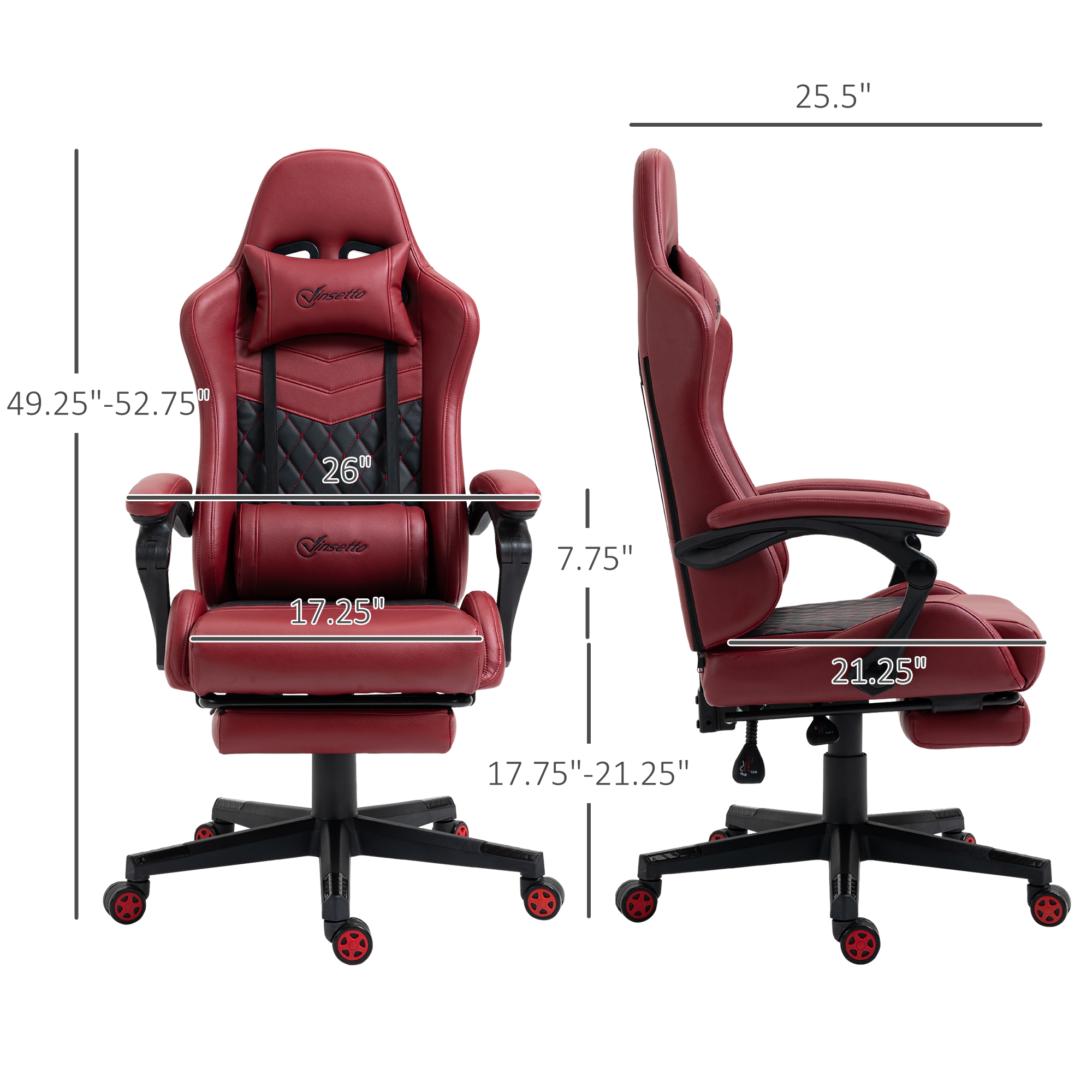 Vinsetto Gaming Chair Racing Style Office Ergonomic Chair