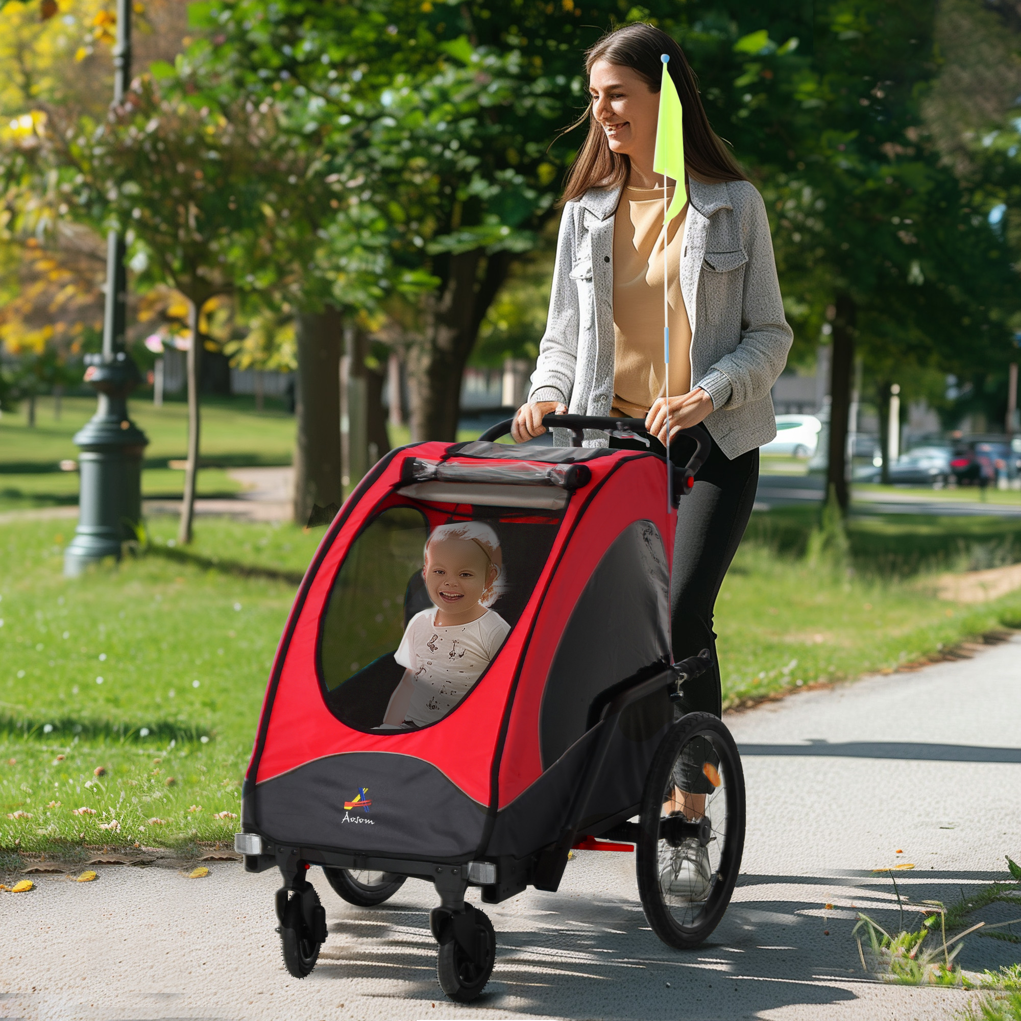 Running Stroller Child Bike Trailer Stroller Jogger Baby Jogger