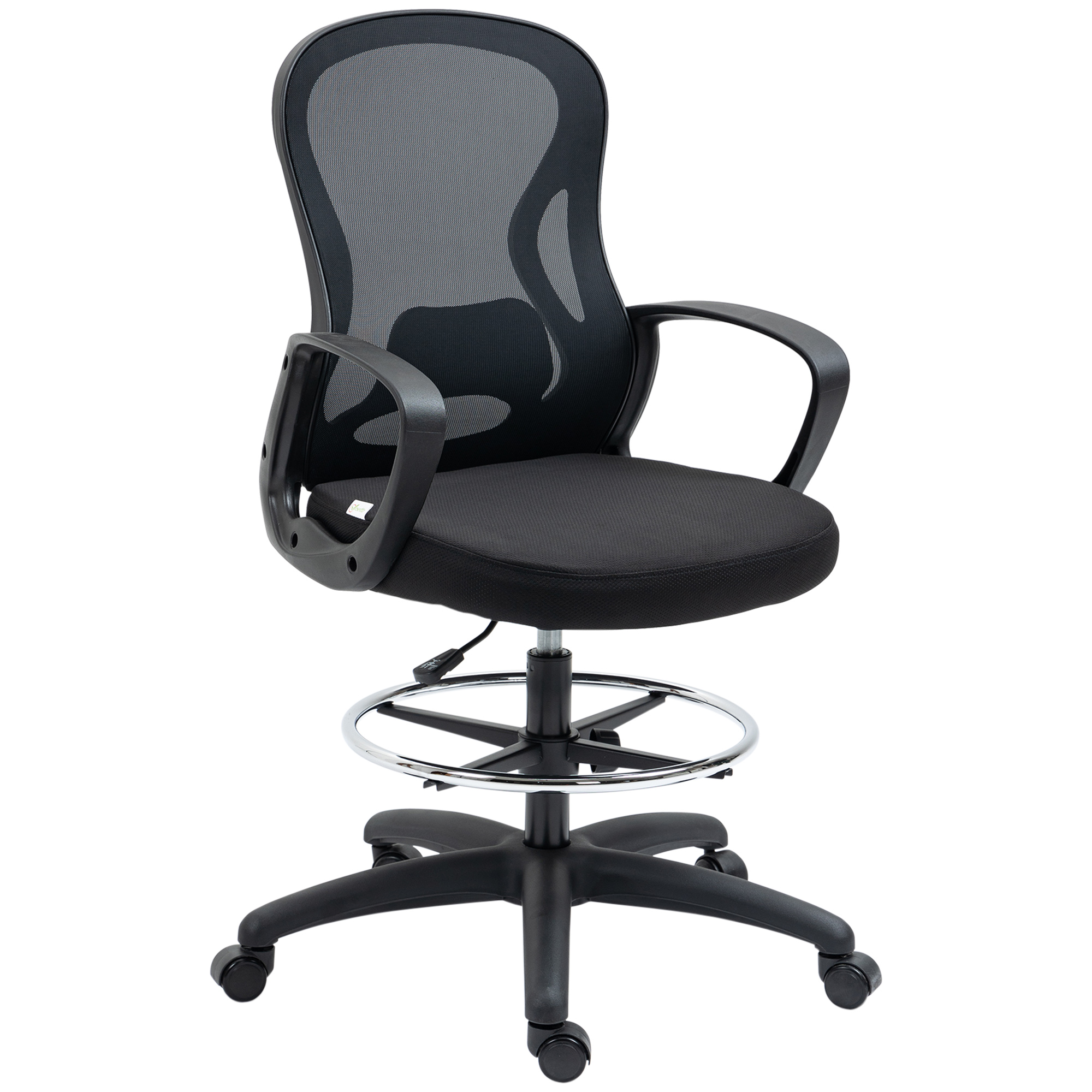 Vinsetto Ergonomic Drafting Chair, Mesh Tall Office Chair