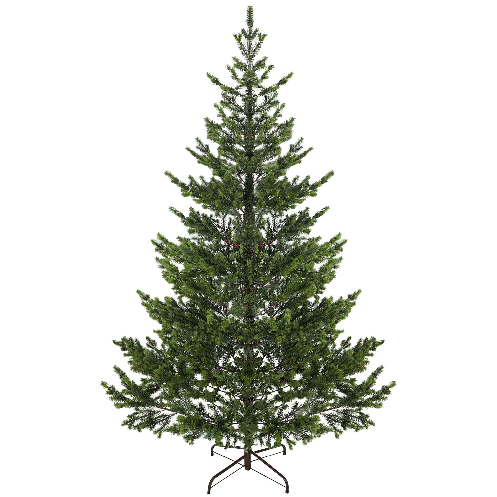 HOMCOM 6ft Artificial Prelit Sparse Christmas Tree with Steel Stand and 1933 Tips for Home Office Holiday | Aosom.com