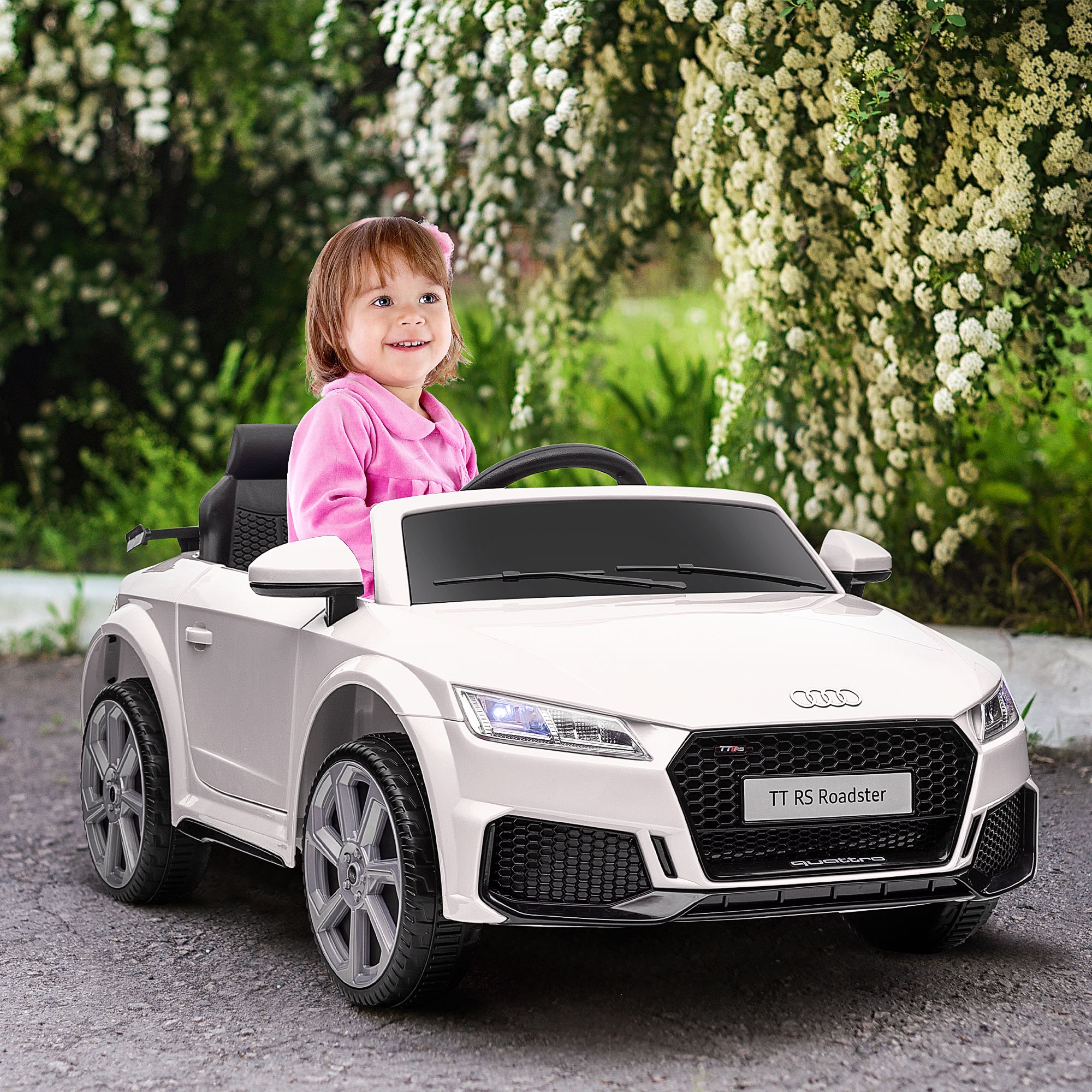 Aosom Licensed Ride-On Car: 6V Electric, Kids, Remote Control, Battery Powered, White | Aosom Canada