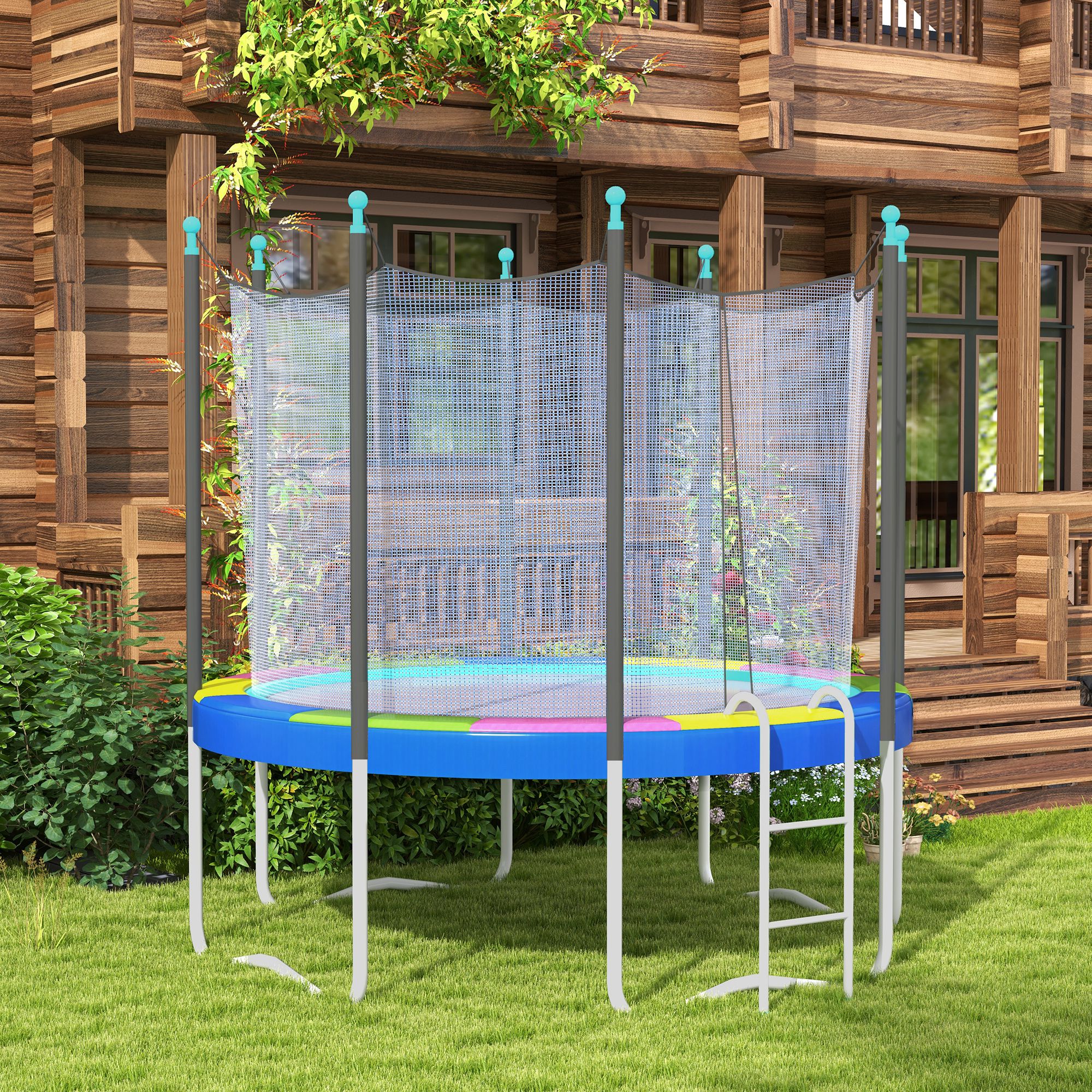 Soozier 12FT Trampoline Spring Cover Safety Pad Water Tear Resistant All-Weather | Aosom.com 5