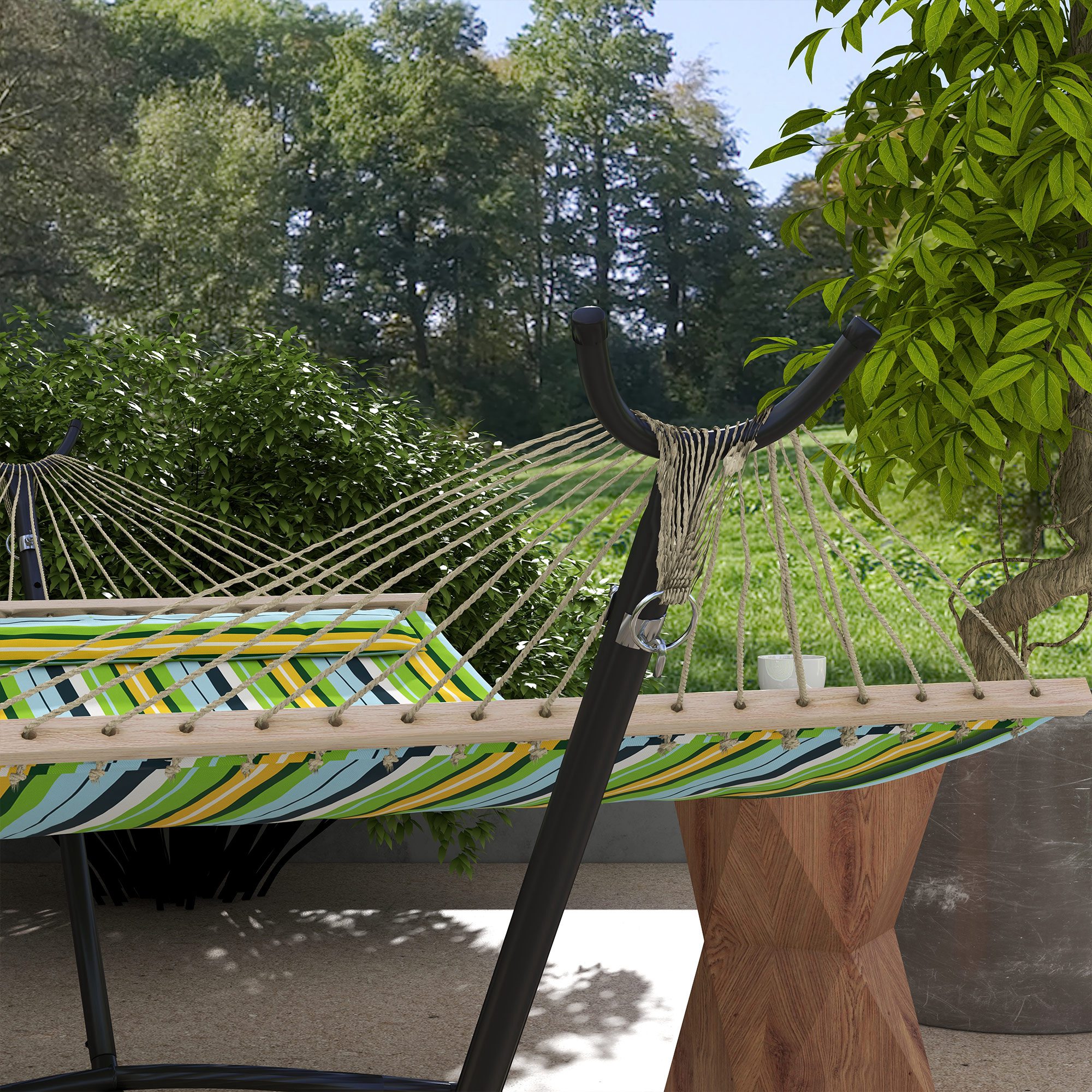 Outsunny 9.5ft Hammock Stand Only, Portable Hammock with