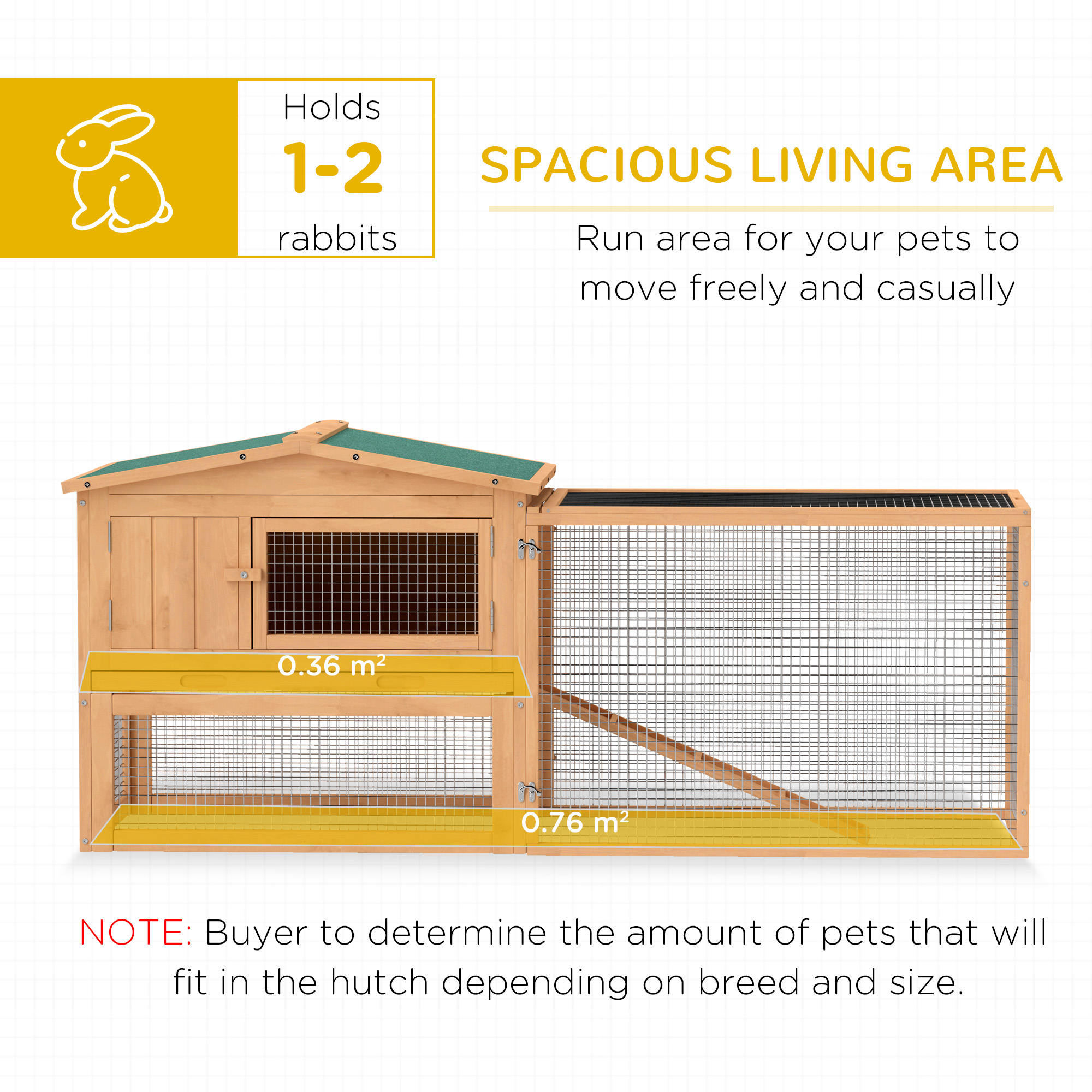 COUNTRY RABBIT Rabbit House アクセサリーケース PawHut Wooden Rabbit Hutch Cage Bunny House Chicken Coop Habitats