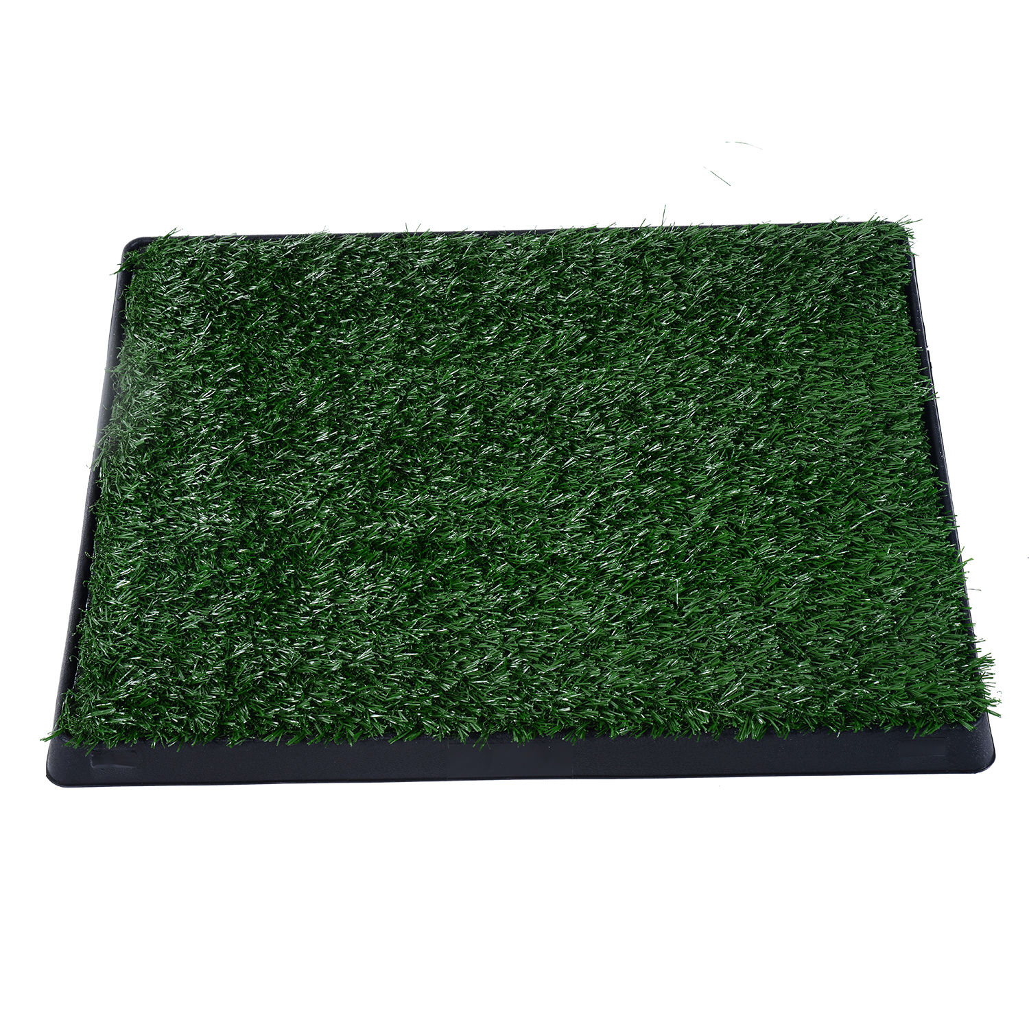 PawHut 24" x 20" Portable Potty Training Dog Pad Fake Grass for Dogs and Small Animals
