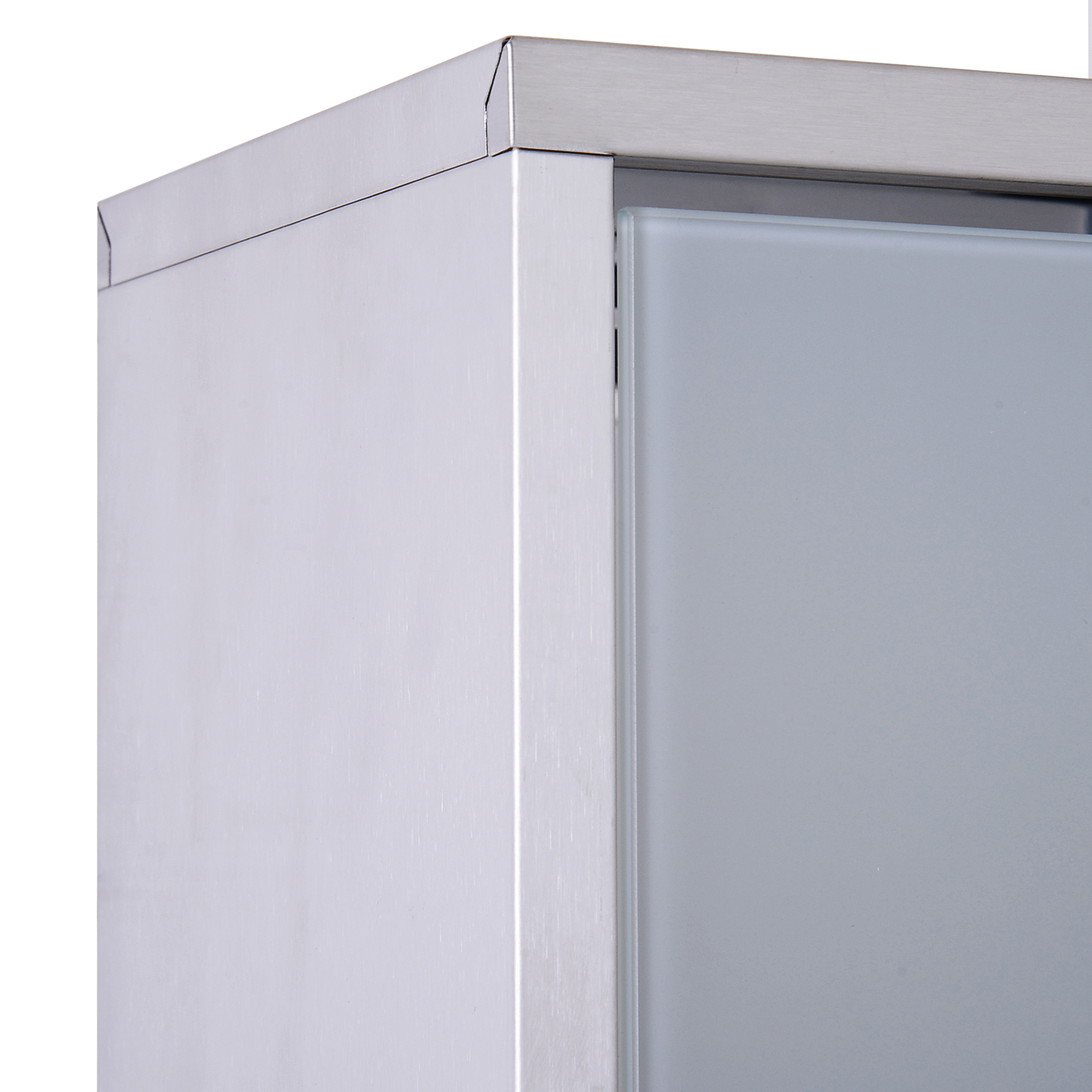 HOMCOM Medicine Cabinet Lockable 12"x20", Stainless Steel, 3 Tier with Shelves for Bathroom Storage | Aosom.com 6
