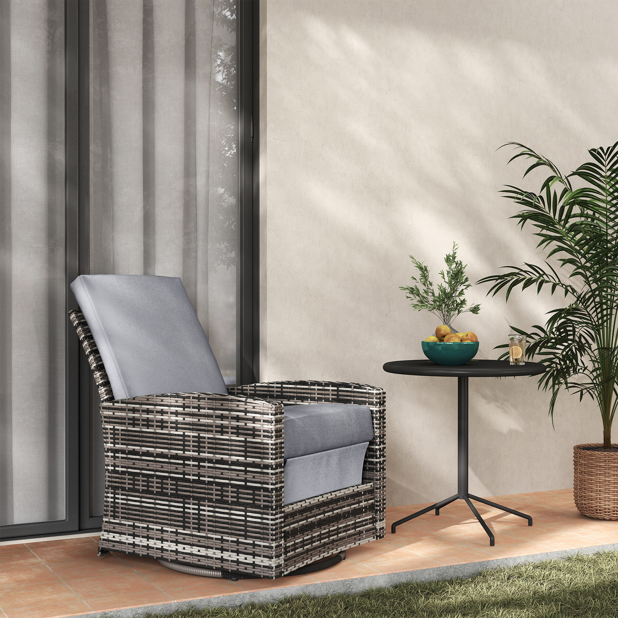 anderton swivel recliner patio chair