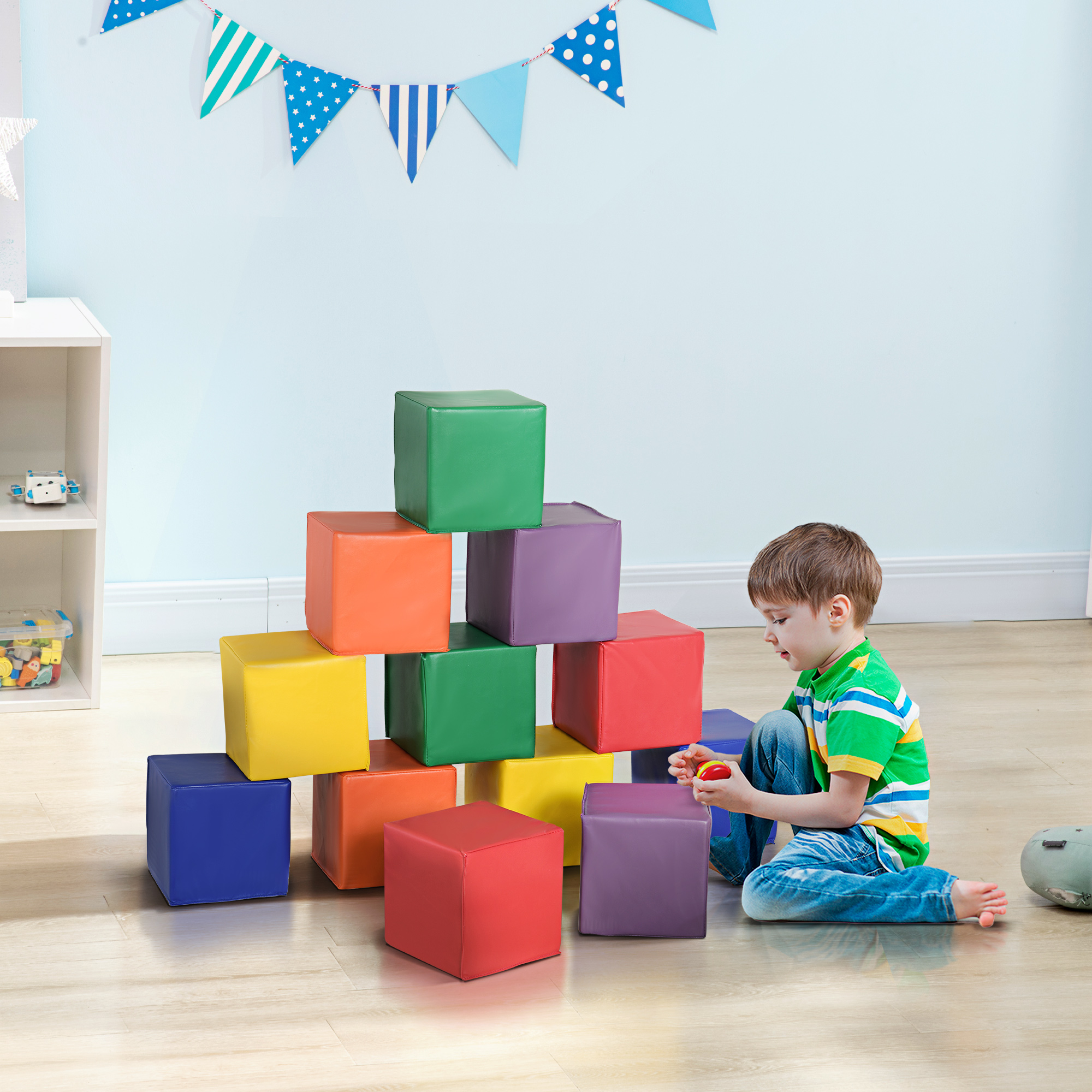 Big Foam Blocks MassBricks Large Blocks For Toddlers 48 Pieces